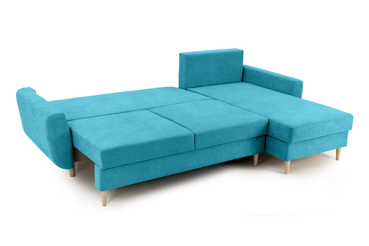 Colțar Extensibil HELSINKI, cu ladă de depozitare, variante stânga/dreapta 261x166x82 cm Prestige Home