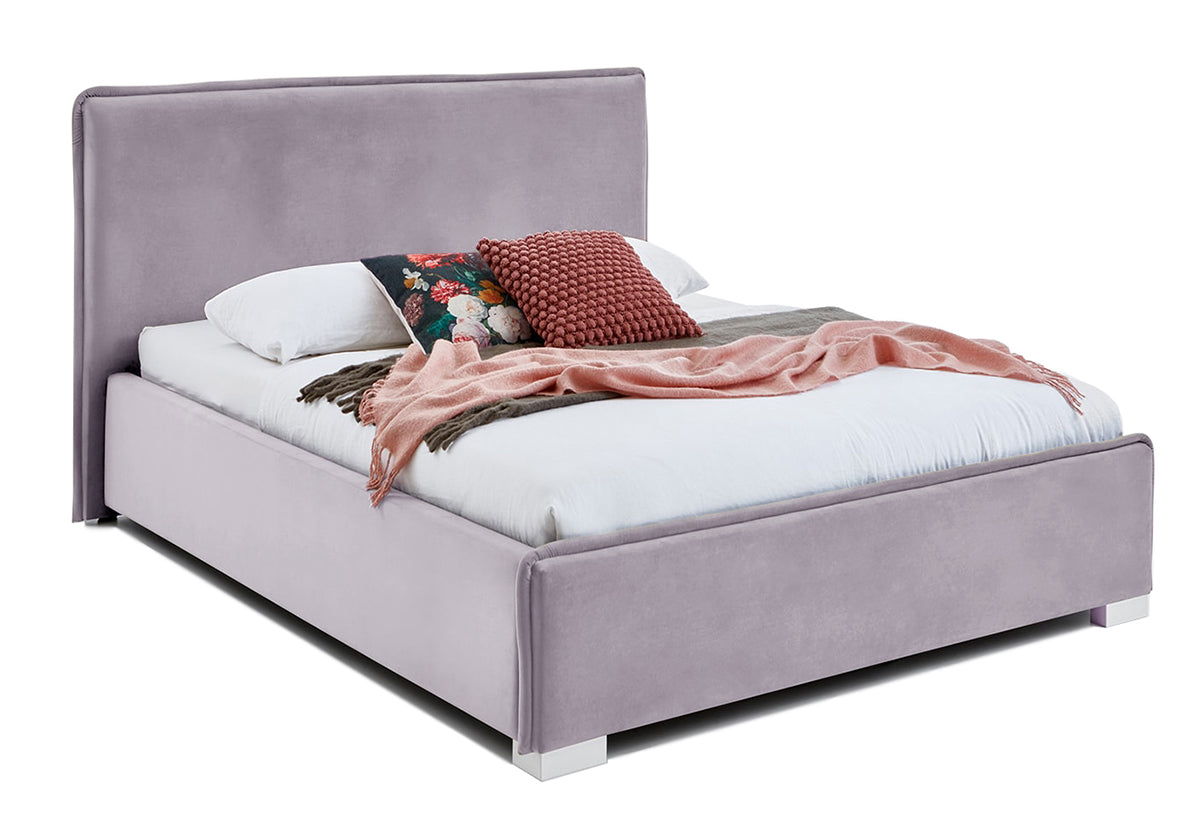 Pat Tapițat Nice, cu somieră rabatabilă și ladă de depozitare, Prestigehome.ro, Prestige, #Color_swing-violet