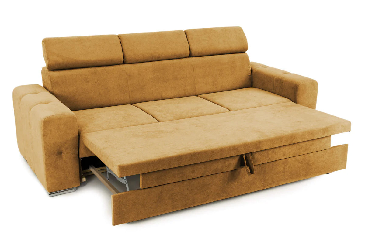 Canapea Extensibilă 3 locuri BELLAGIO, cu tetiere reglabile, 242x95x99 cm Prestige Home