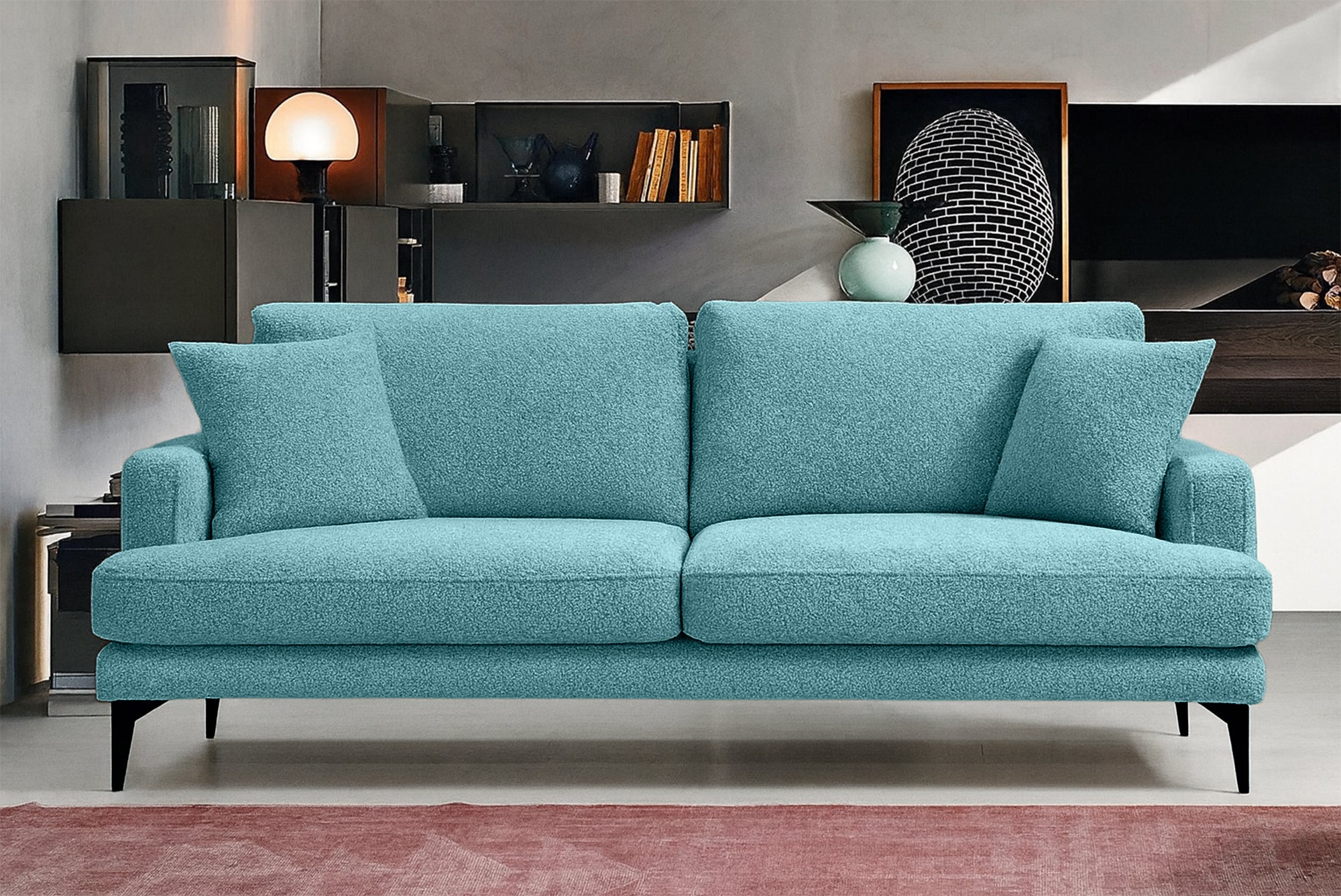 Canapea Fixă AZURRO, 3 locuri, 205x90x85 cm Prestige Home