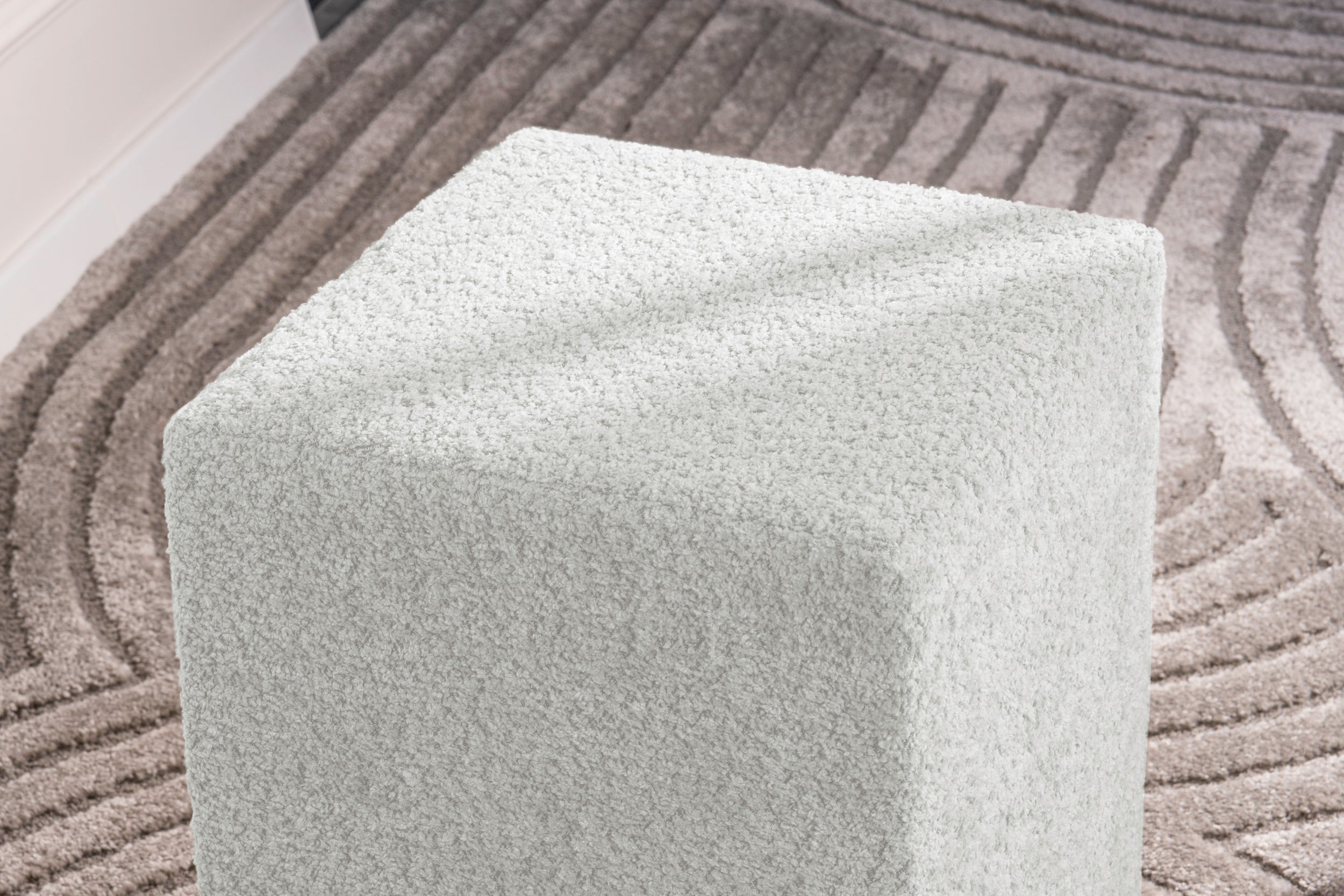 Taburet PIXEL 34 x 34 x 46 cm #color_Alb-Anthology