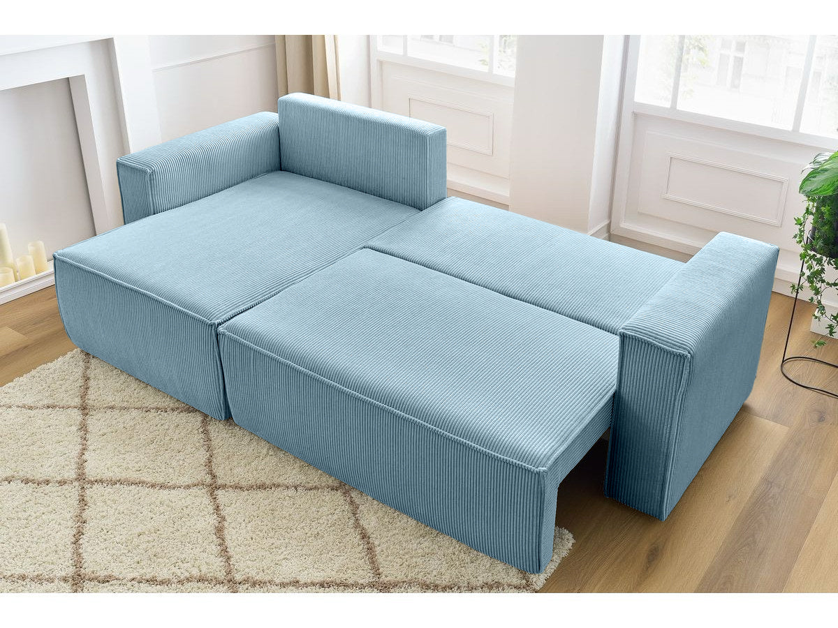 Colțar Extensibil CLOUD, cu ladă de depozitare, șezlong interschimbabil, 275x145x85 cm Prestige Home