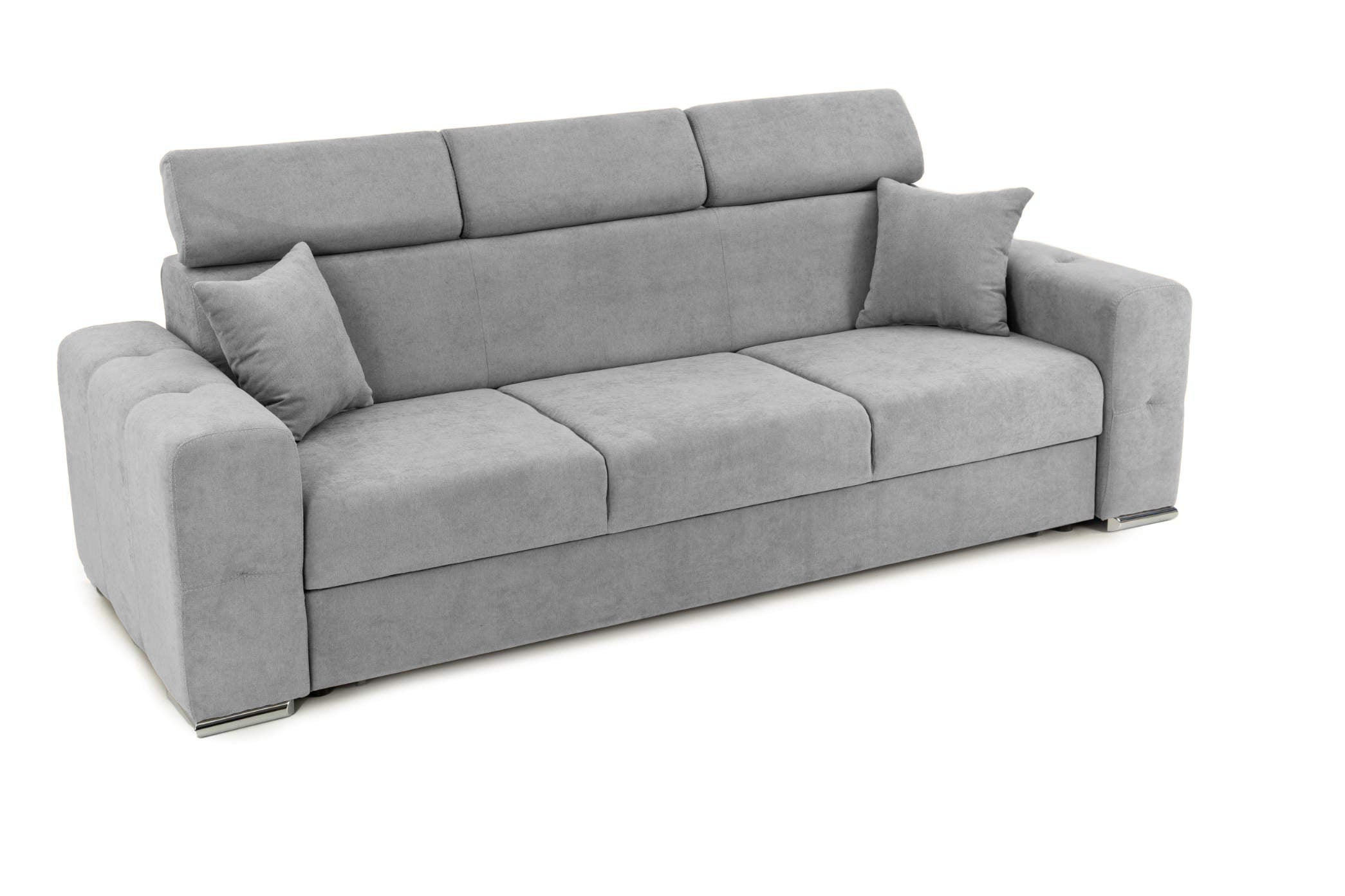 Canapea Extensibilă 3 locuri BELLAGIO, cu tetiere reglabile, 242x95x99 cm Prestige Home