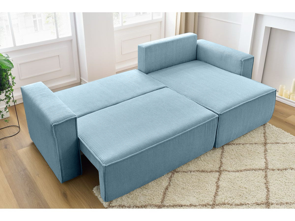 Colțar Extensibil CLOUD, cu ladă de depozitare, șezlong interschimbabil, 275x145x85 cm Prestige Home