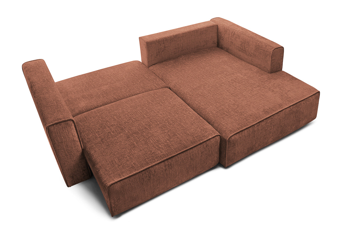 Colțar Extensibil 3 locuri ZANETTO, cu ladă de depozitare, 240x157x70 cm Prestige Home