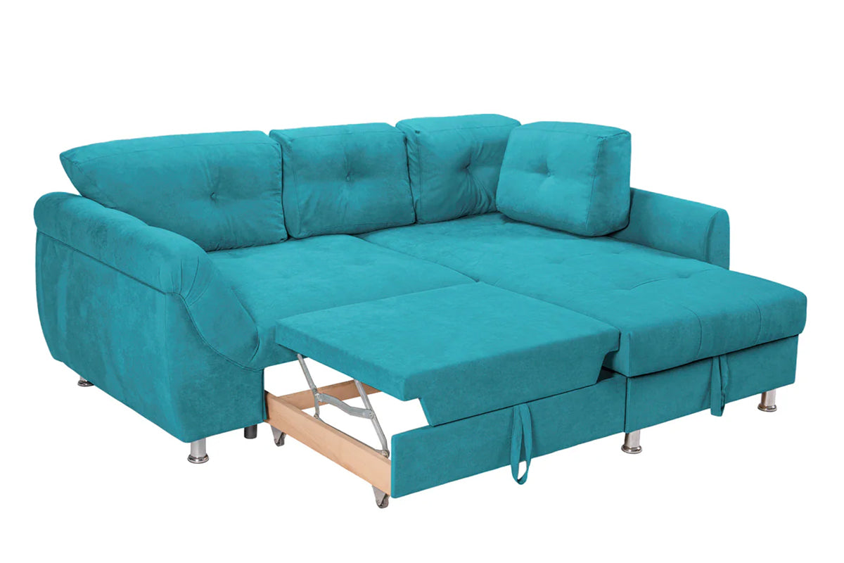 Colțar Extensibil MERLIN, cu lada depozitare, variante stânga/dreapta, 230 x 190 x 93 cm Prestige Home