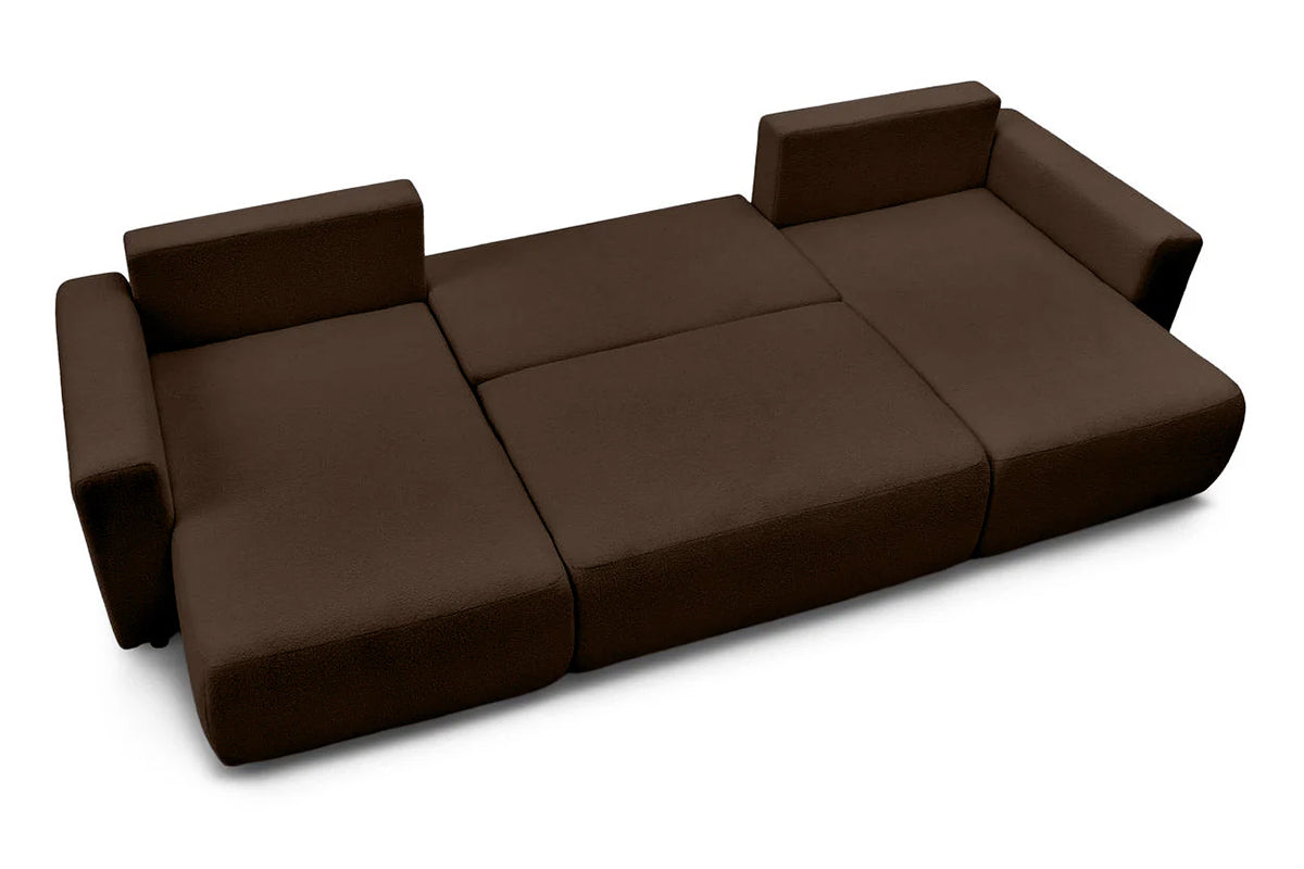 Colțar Extensibil, în formă de U, LIVIGNO, cu ladă de depozitare, 347x154x80 cm Prestige Home