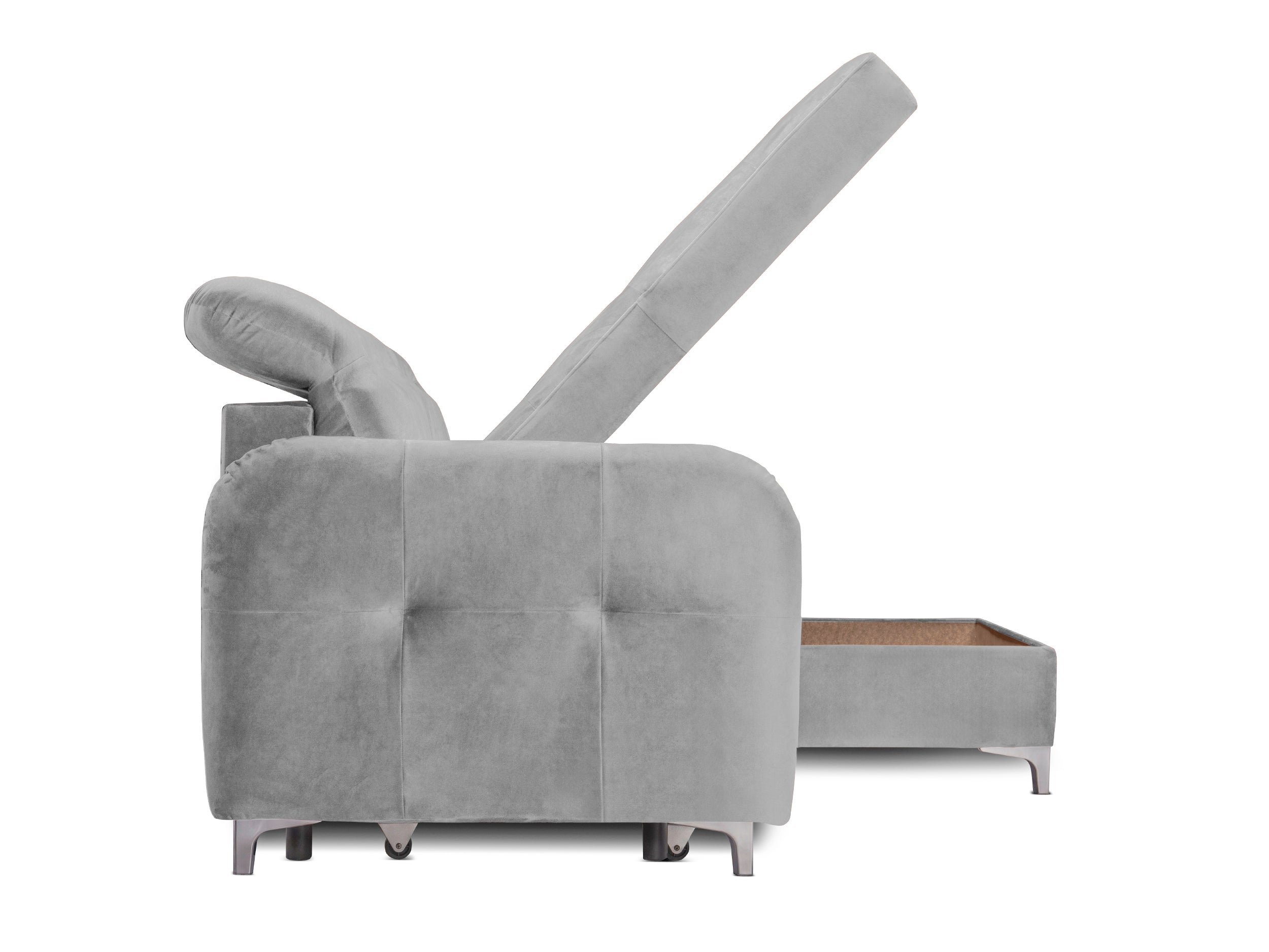 Colțar Extensibil STUDIO, cu lada depozitare, cu tetiere reglabile, 220 x 160 x 105 cm Prestige Home