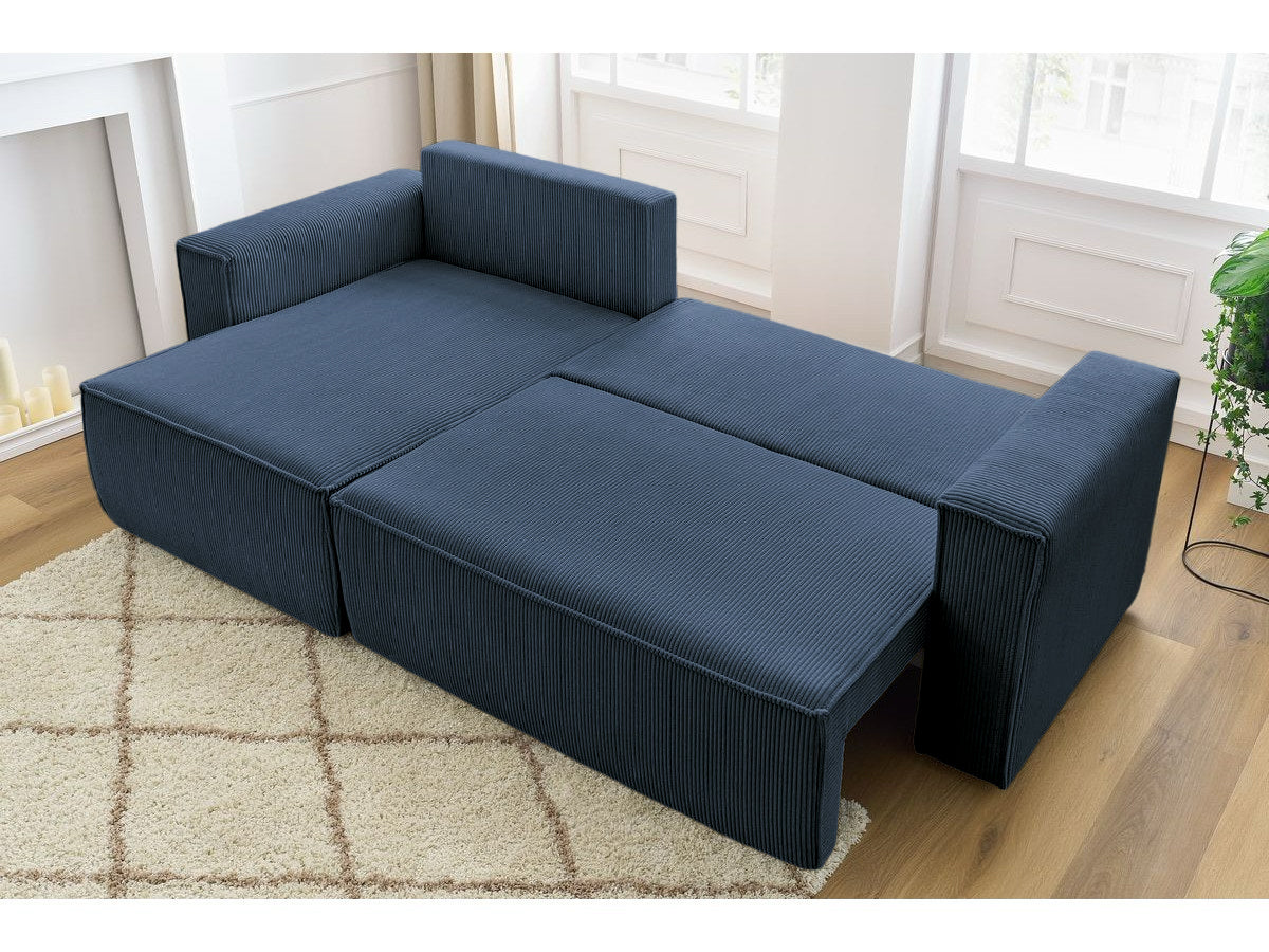 Colțar Extensibil CLOUD, cu ladă de depozitare, șezlong interschimbabil, 275x145x85 cm Prestige Home