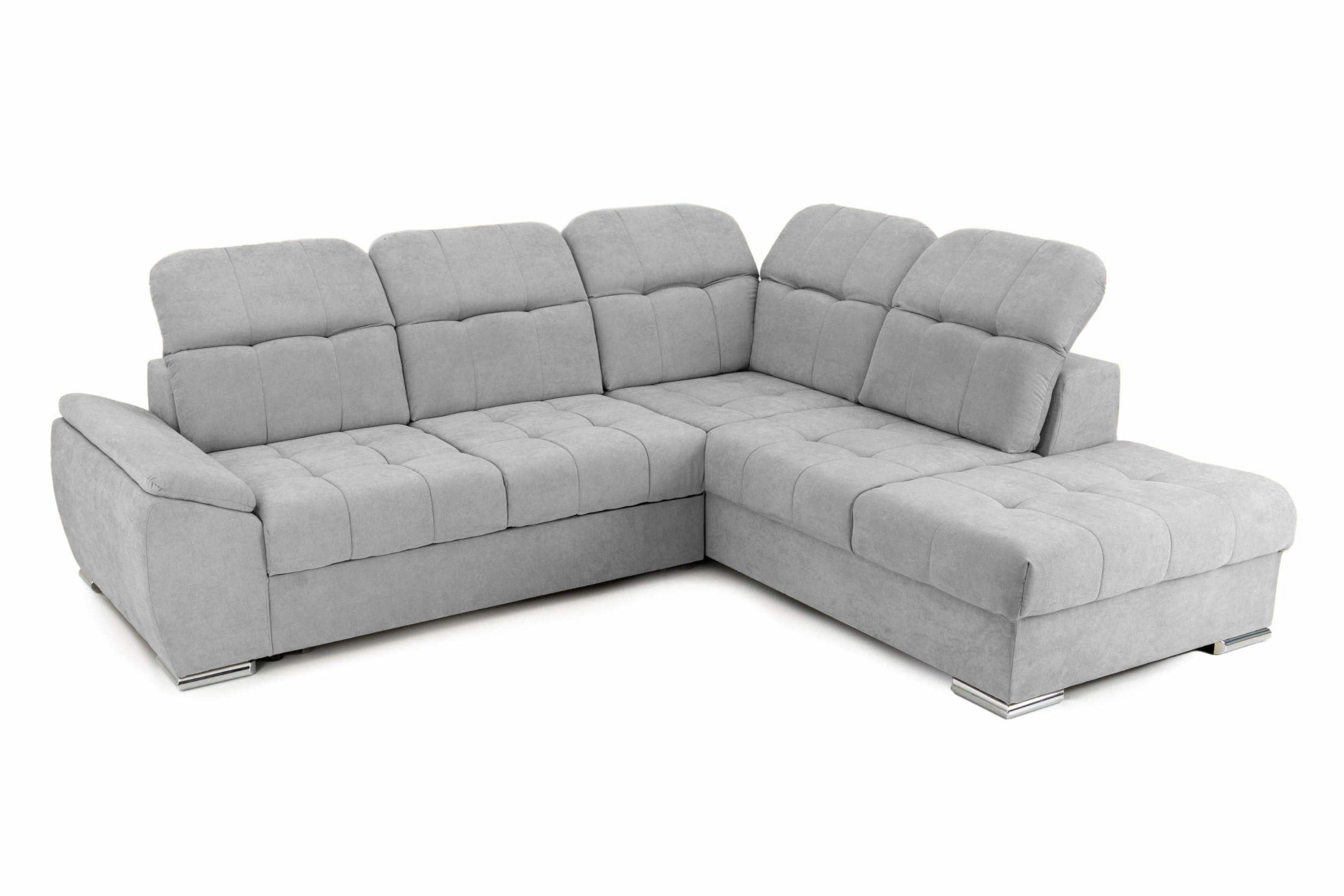 Colțar Extensibil ENZO, cu tetiere, variante stânga/dreapta, 255x220x100 cm Prestige Home