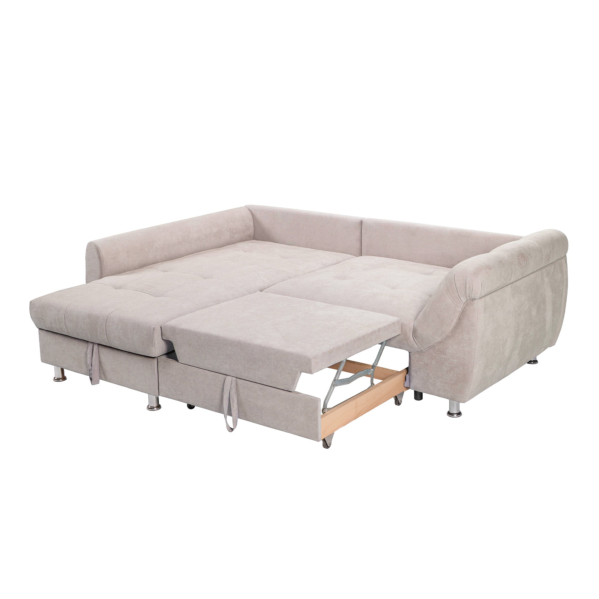 Colțar Extensibil MERLIN, cu lada depozitare, variante stânga/dreapta, 230 x 190 x 93 cm Prestige Home
