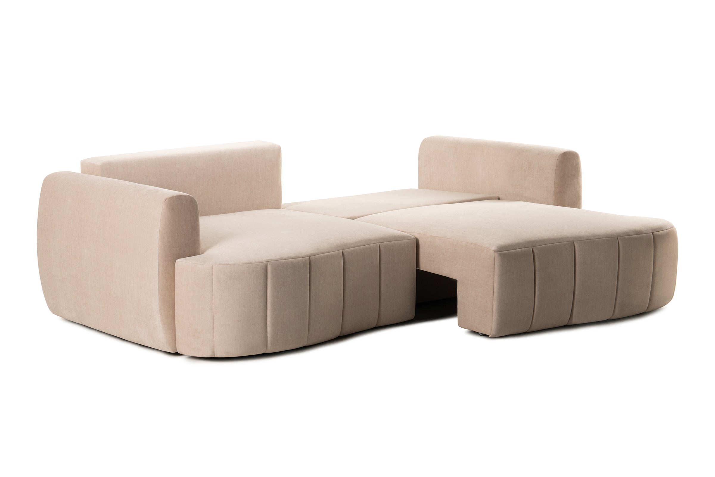 Canapea Extensibilă 3 locuri SAMBA, cu 2 lăzi depozitare, 242x127x90 cm Prestige Home