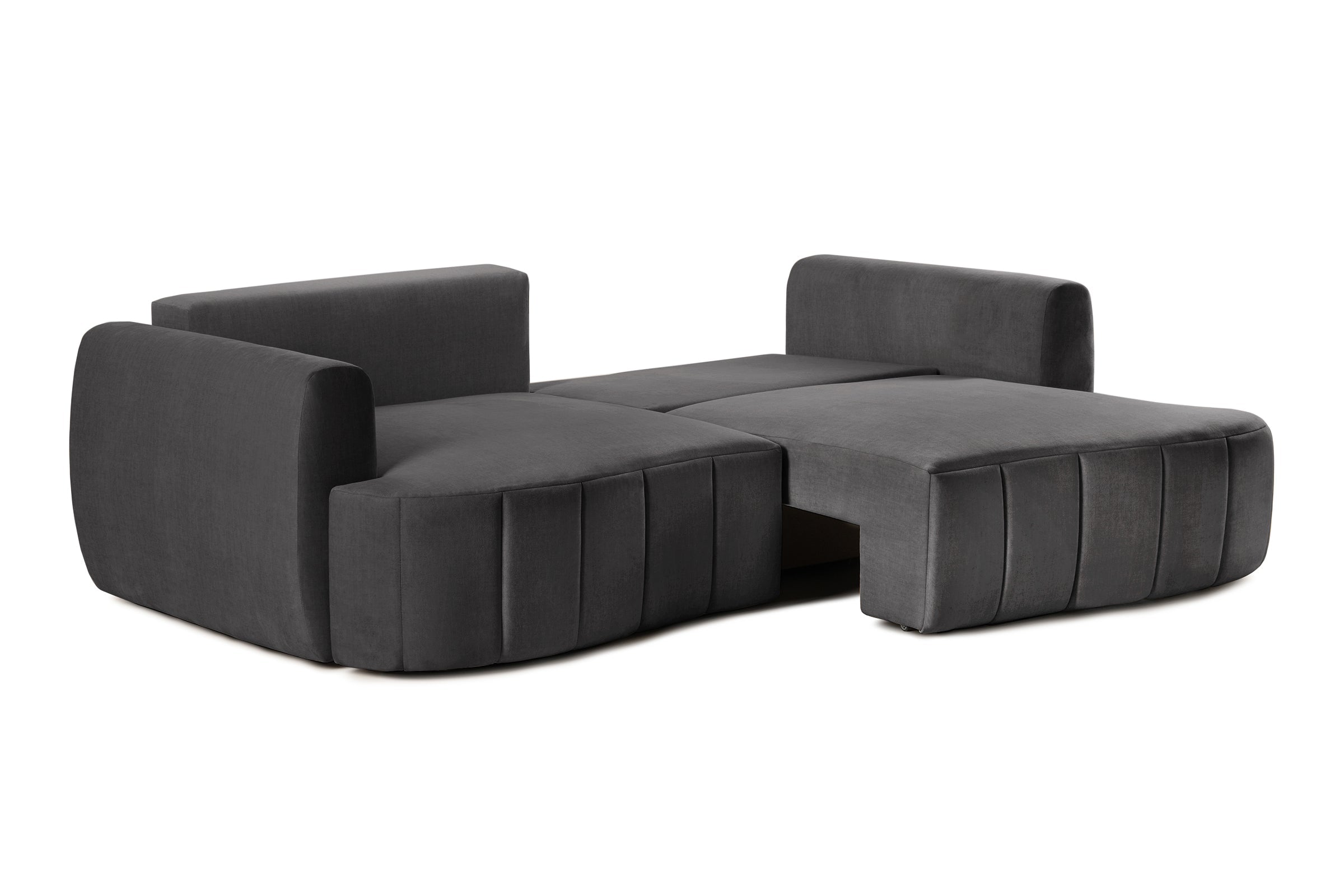 Canapea Extensibilă 3 locuri SAMBA, cu 2 lăzi depozitare, 242x127x90 cm Prestige Home