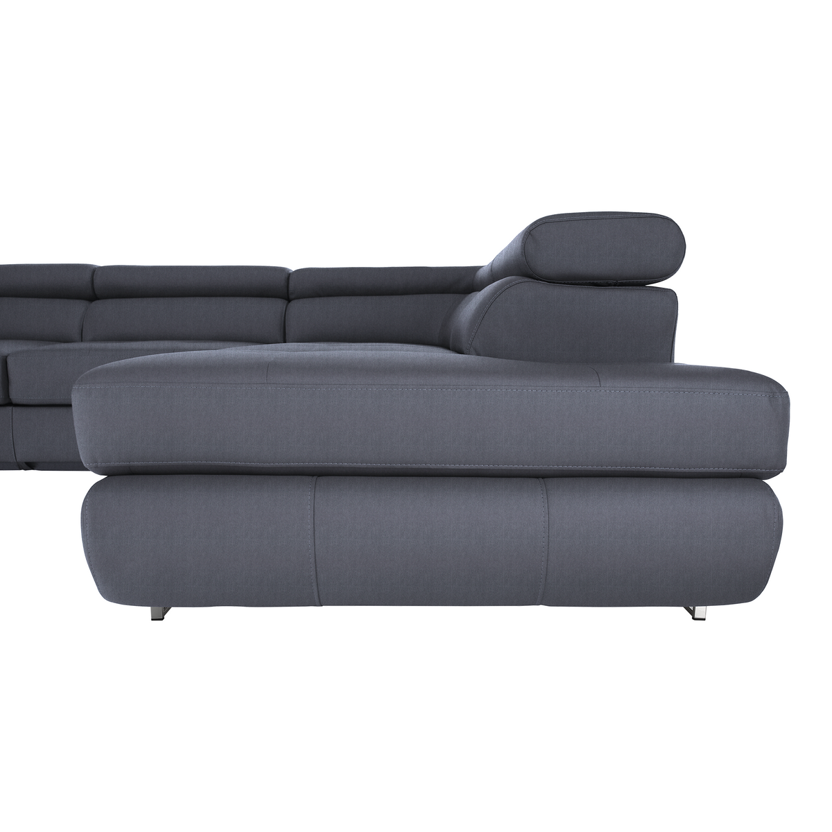 Set canapea cu spațiu de depozitare COMO, gri, pe dreapta, 275x225x71 cm Kondela