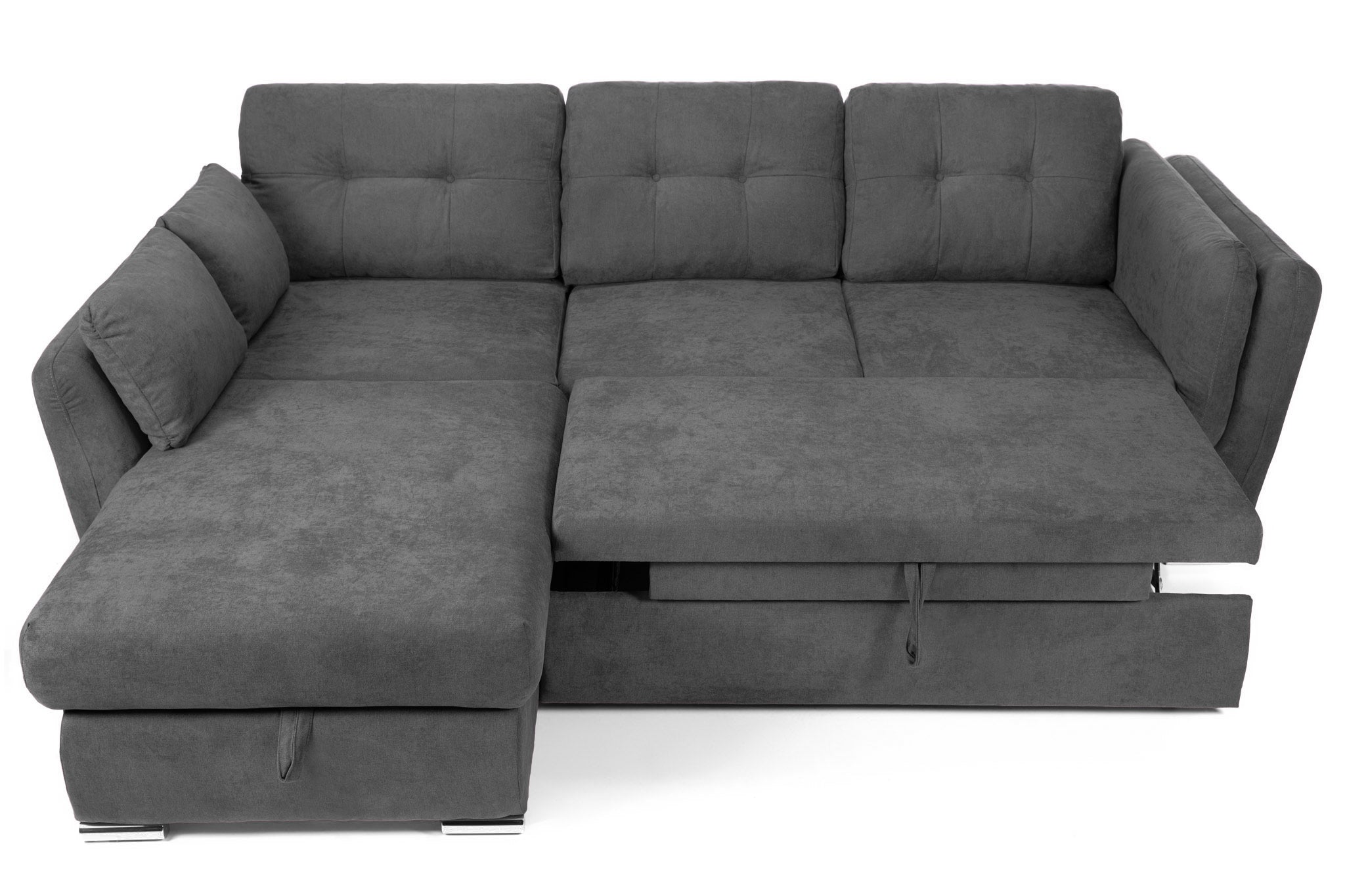 Colțar Extensibil JAZZ, cu ladă depozitare, 245 x 205 x 90 cm Prestige Home