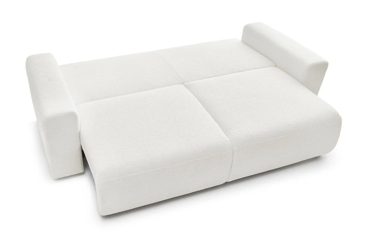 Canapea Extensibilă 3 locuri LIVIGNO, cu ladă de depozitare, 235x93x100 cm - Prestigehome.ro - Canapea - Prestige #color_Alb-Anthology