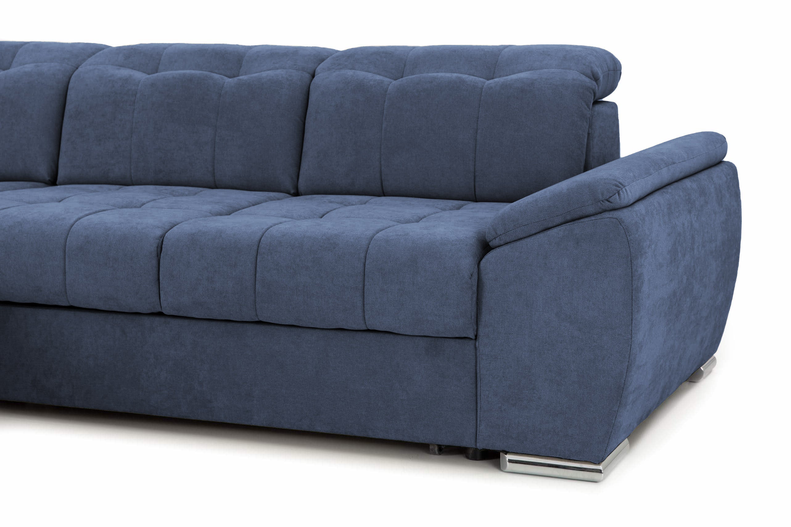 Colțar Extensibil ENZO, cu tetiere, variante stânga/dreapta, 255x220x100 cm Prestige Home