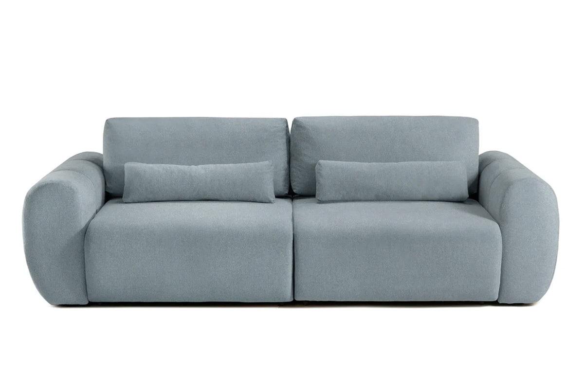 Canapea Extensibilă 3 locuri VERSA, cu 2 lăzi depozitare, 260x110x85 cm Albastru-Loft Prestige Home