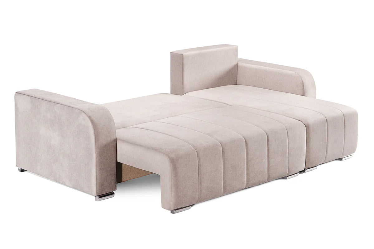 Colțar Extensibil DIEGO, cu lada depozitare, sezlong interschimbabil, 230x190x93cm, Prestigehome.ro, #color_Bej-Whisper