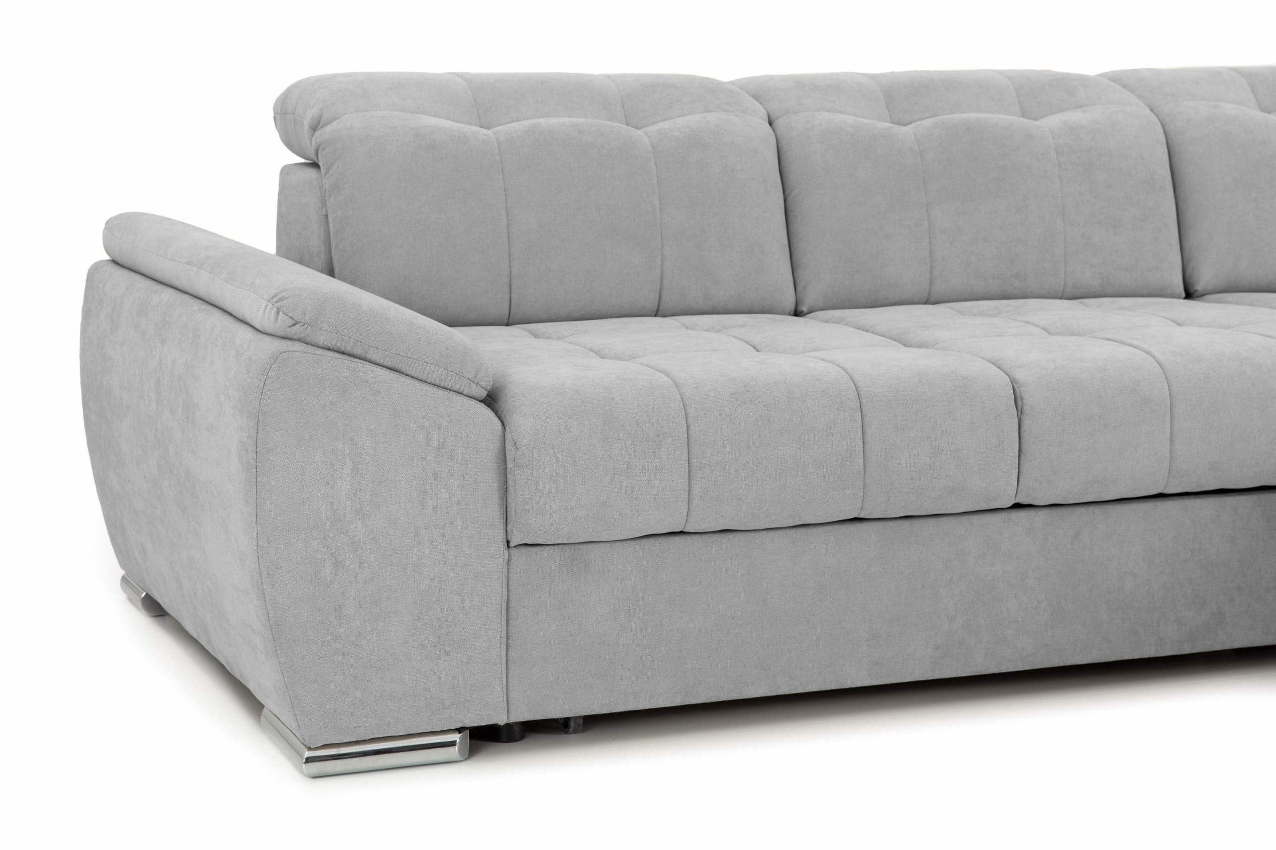 Colțar Extensibil ENZO, cu tetiere, variante stânga/dreapta, 255x220x100 cm Prestige Home