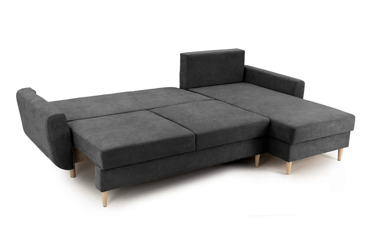 Colțar Extensibil HELSINKI, cu ladă de depozitare, variante stânga/dreapta 261x166x82 cm Prestige Home
