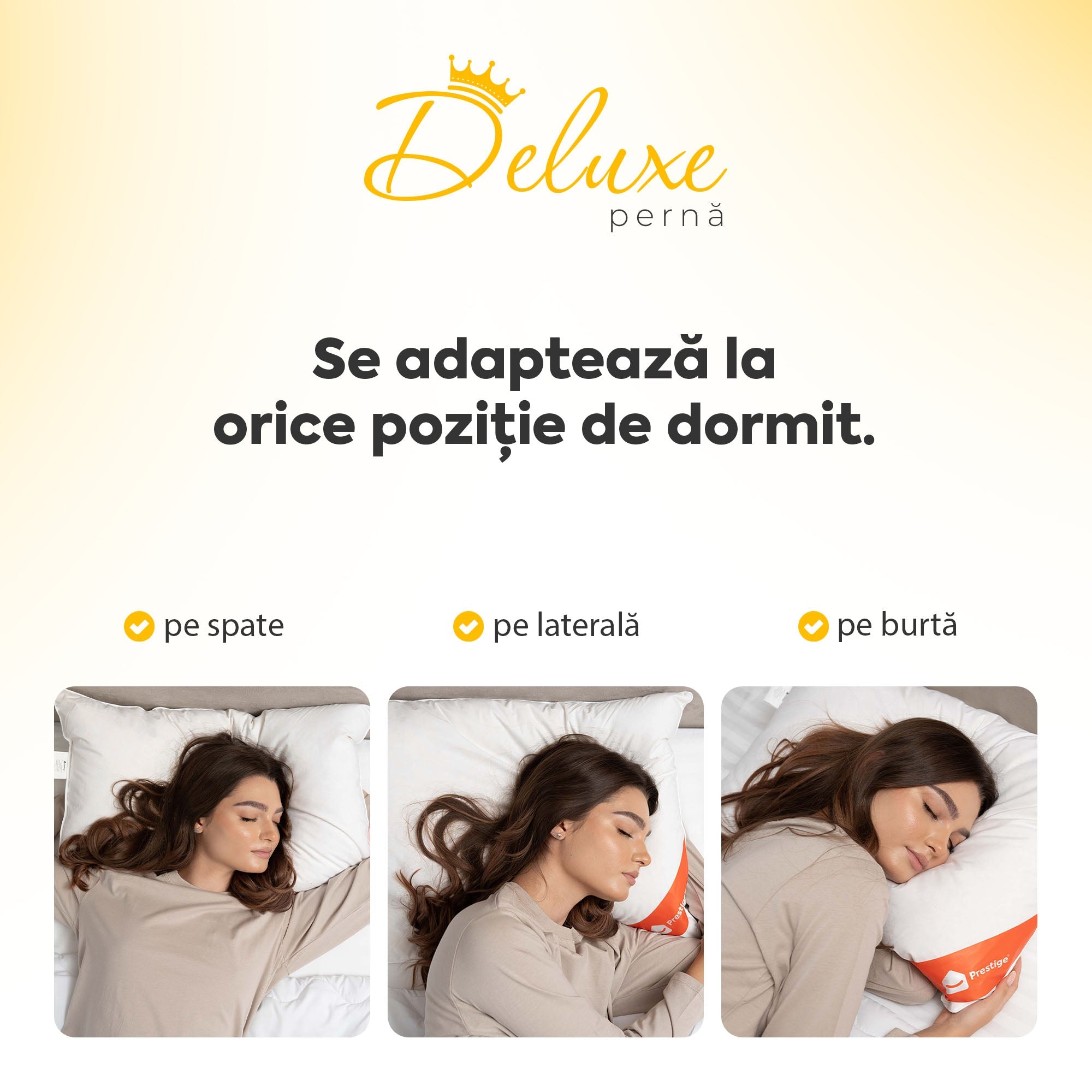 Set 2 x Perne Deluxe cu pene și puf de gâscă, husă bumbac, 50x70 cm Arboteca