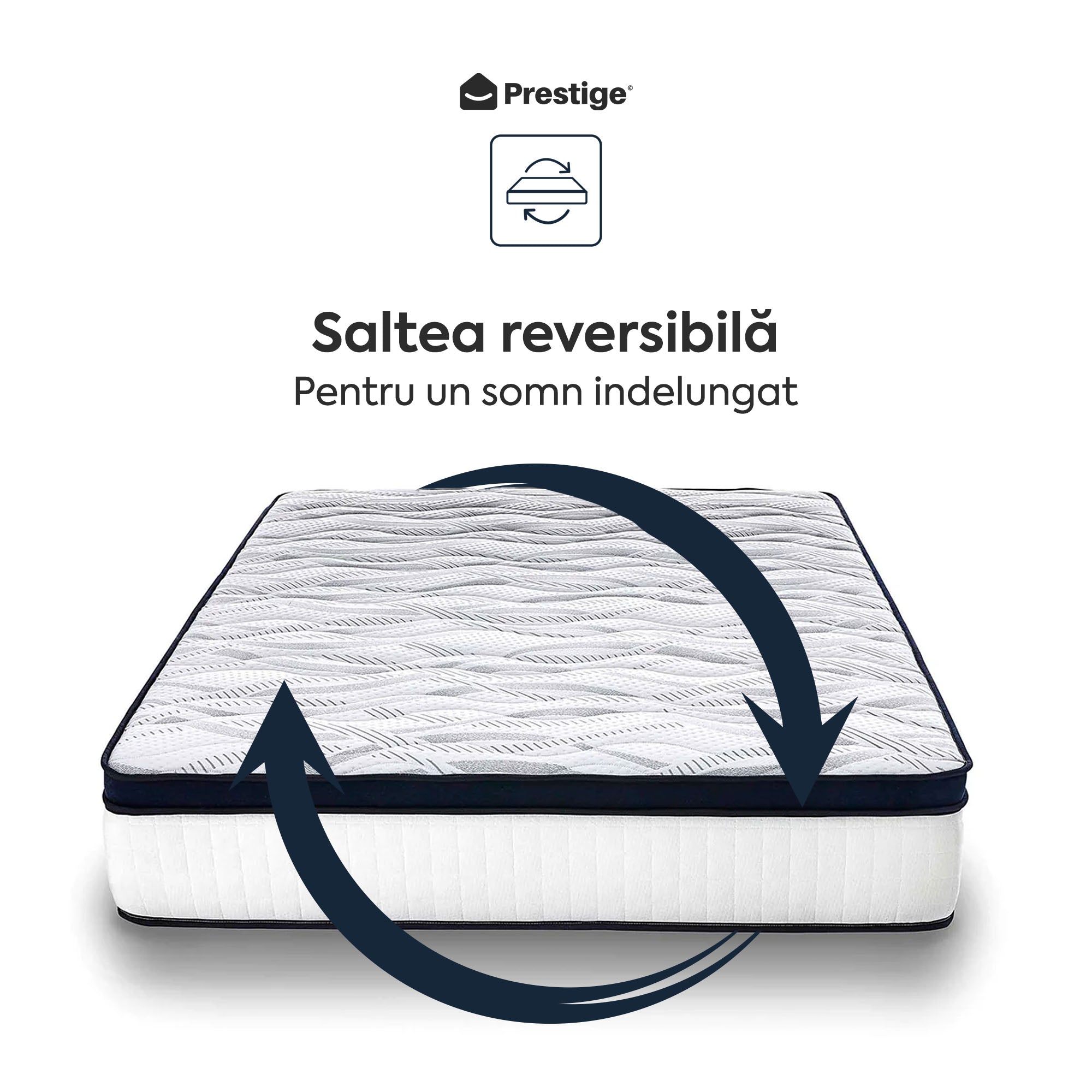 Saltea Ideal Sleep HOTEL SERIES CALIFORNIA LUX MEMORY, Arcuri Bonell, spumă poliuretanică elastică, spumă cu memorie, husă cu aerisire optimă, superortopedică, Grosime 28 cm - Prestige Home