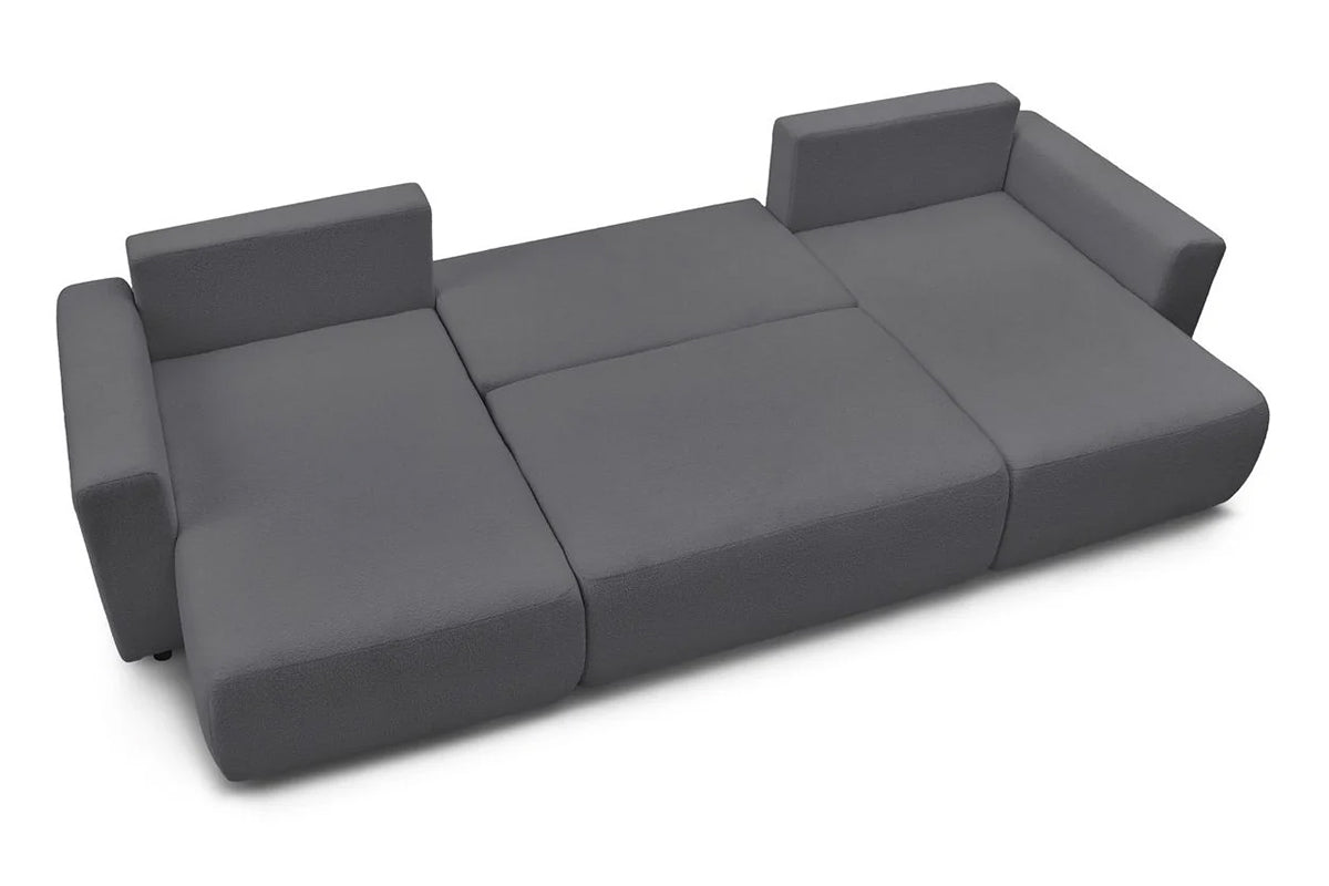 Colțar Extensibil, în formă de U, LIVIGNO, cu ladă de depozitare, 347x154x80 cm Prestige Home