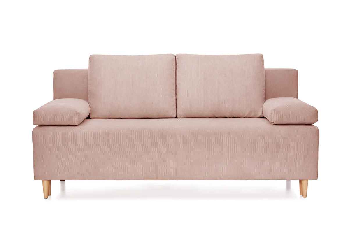 Canapea Extensibilă 3 locuri CANDY, cu ladă de depozitare, 190x95x100 cm Roz-Fjord Prestige Home