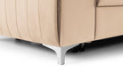 Canapea Extensibilă 3 locuri TIME, cu tetiere reglabile, cu suport lombar, 255x97x94 cm #color_Bej-Velluto