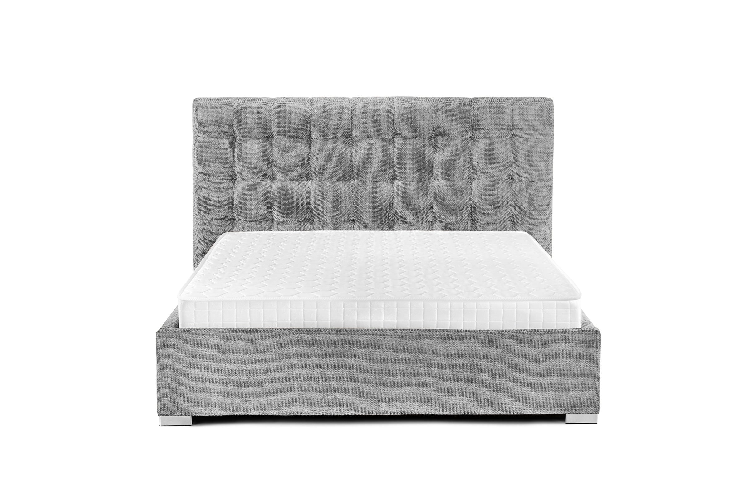 Pat Tapițat Strasbourg Premium, cu somieră rabatabilă și ladă depozitare Prestige Home