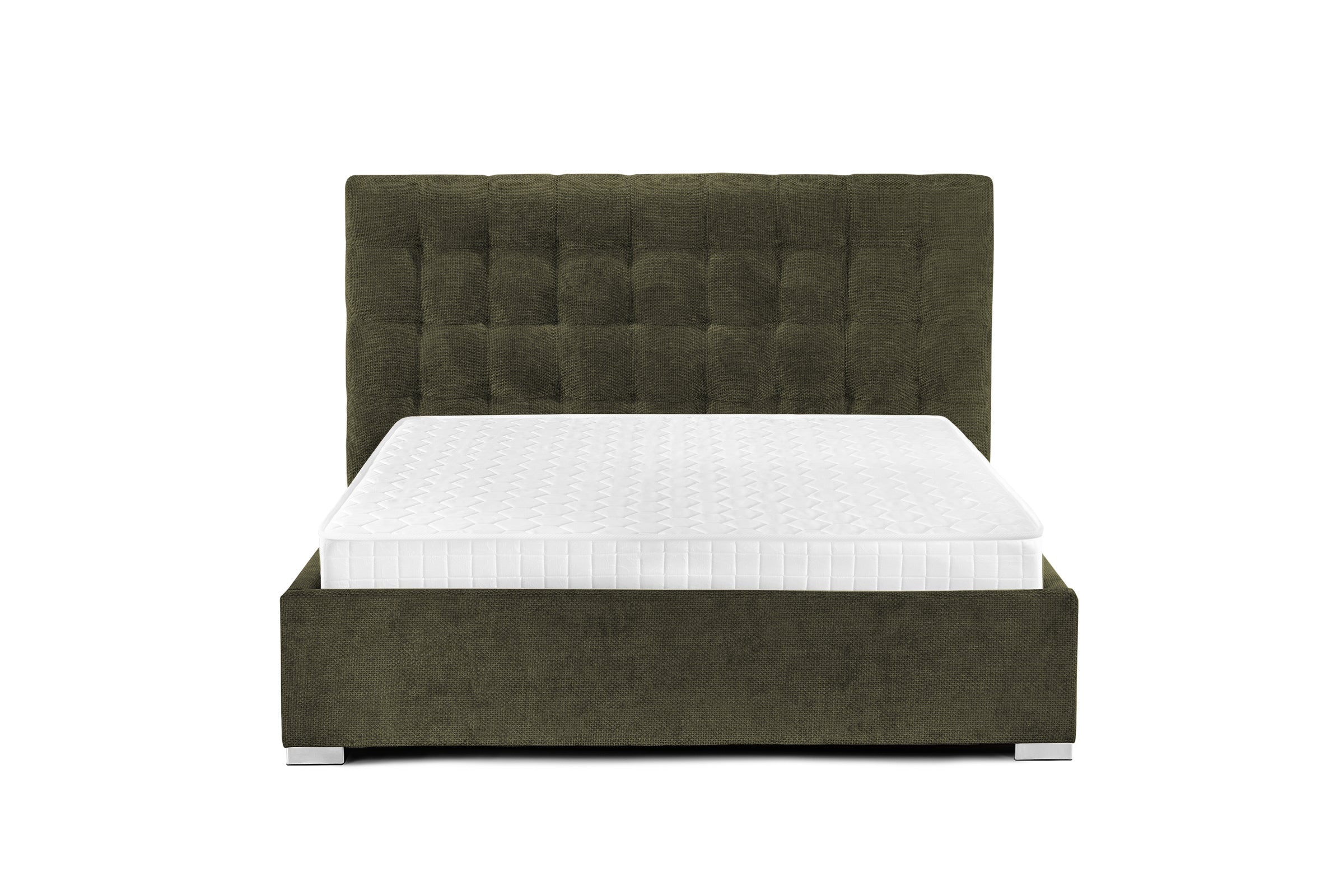 Pat Tapițat Strasbourg Premium, cu somieră rabatabilă și ladă depozitare Prestige Home