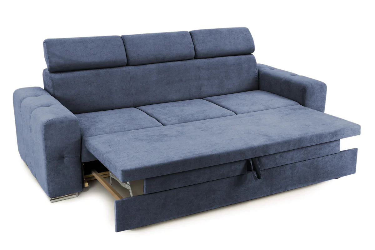 Canapea Extensibilă 3 locuri BELLAGIO, cu tetiere reglabile, 242x95x99 cm Prestige Home