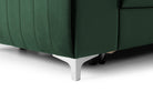 Canapea Extensibilă 3 locuri TIME, cu tetiere reglabile, cu suport lombar, 255x97x94 cm #color_Verde-Padure-Velluto