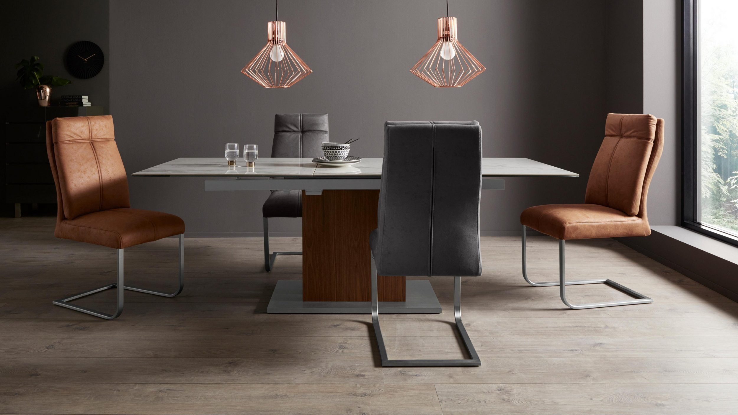 Set de 2 scaune tapițate Luanda Arboteca