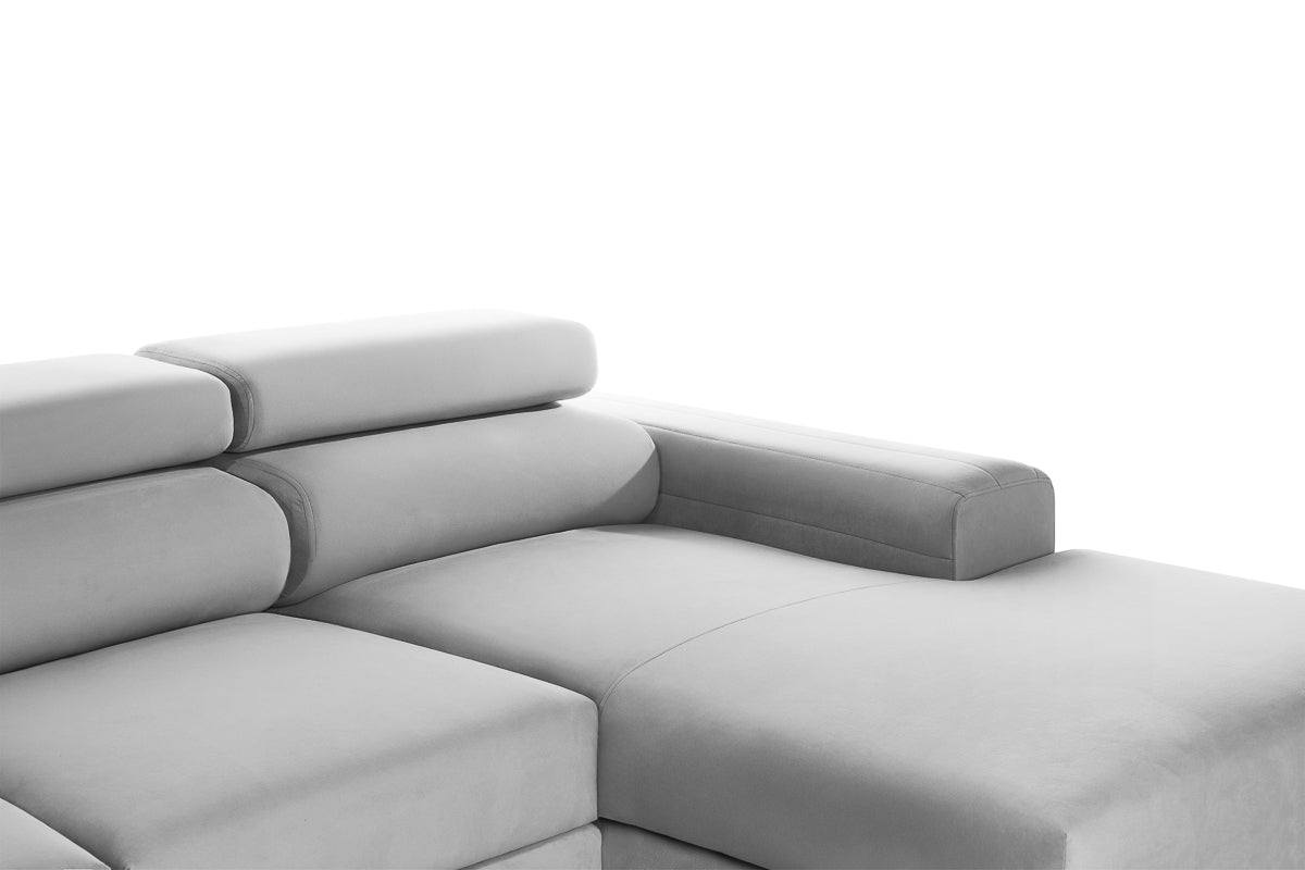 Colțar Extensibil LOFT NEW, cu lada depozitare, tetiere reglabile, 290x170x95 cm Prestige Home