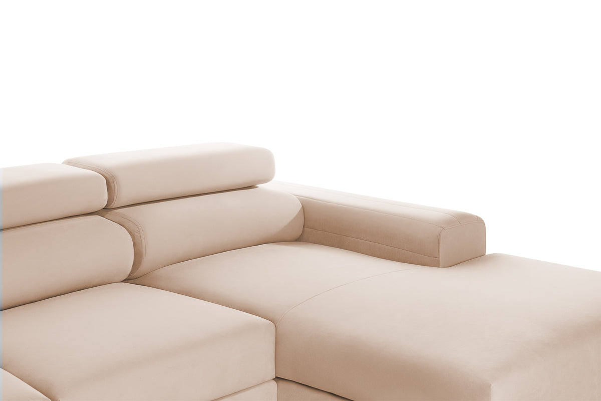 Colțar Extensibil LOFT NEW, cu lada depozitare, tetiere reglabile, 290x170x95 cm Prestige Home