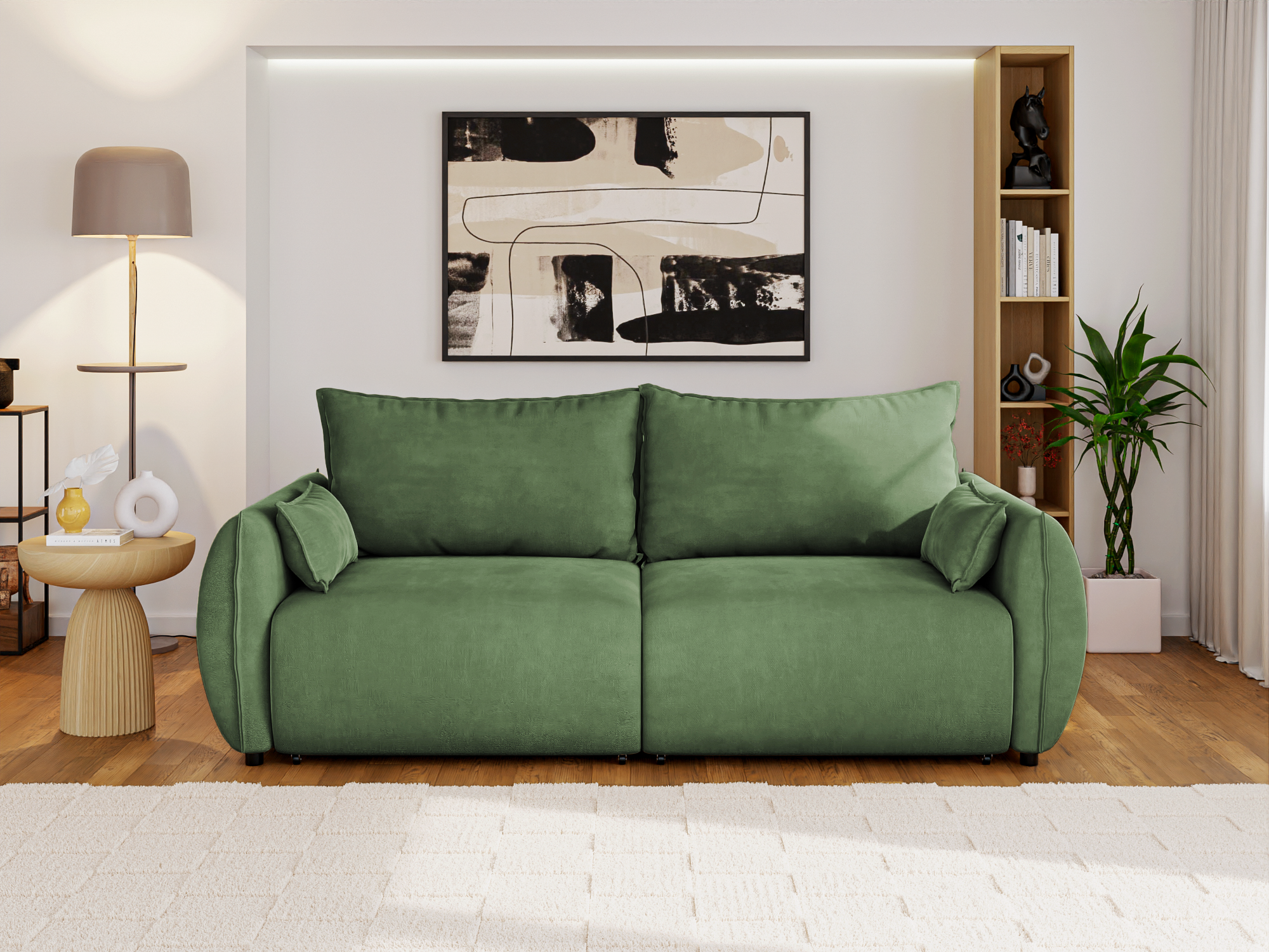 Canapea Extensibilă 3 locuri OSAKA, cu ladă depozitare, 238x110x90 cm Prestige Home