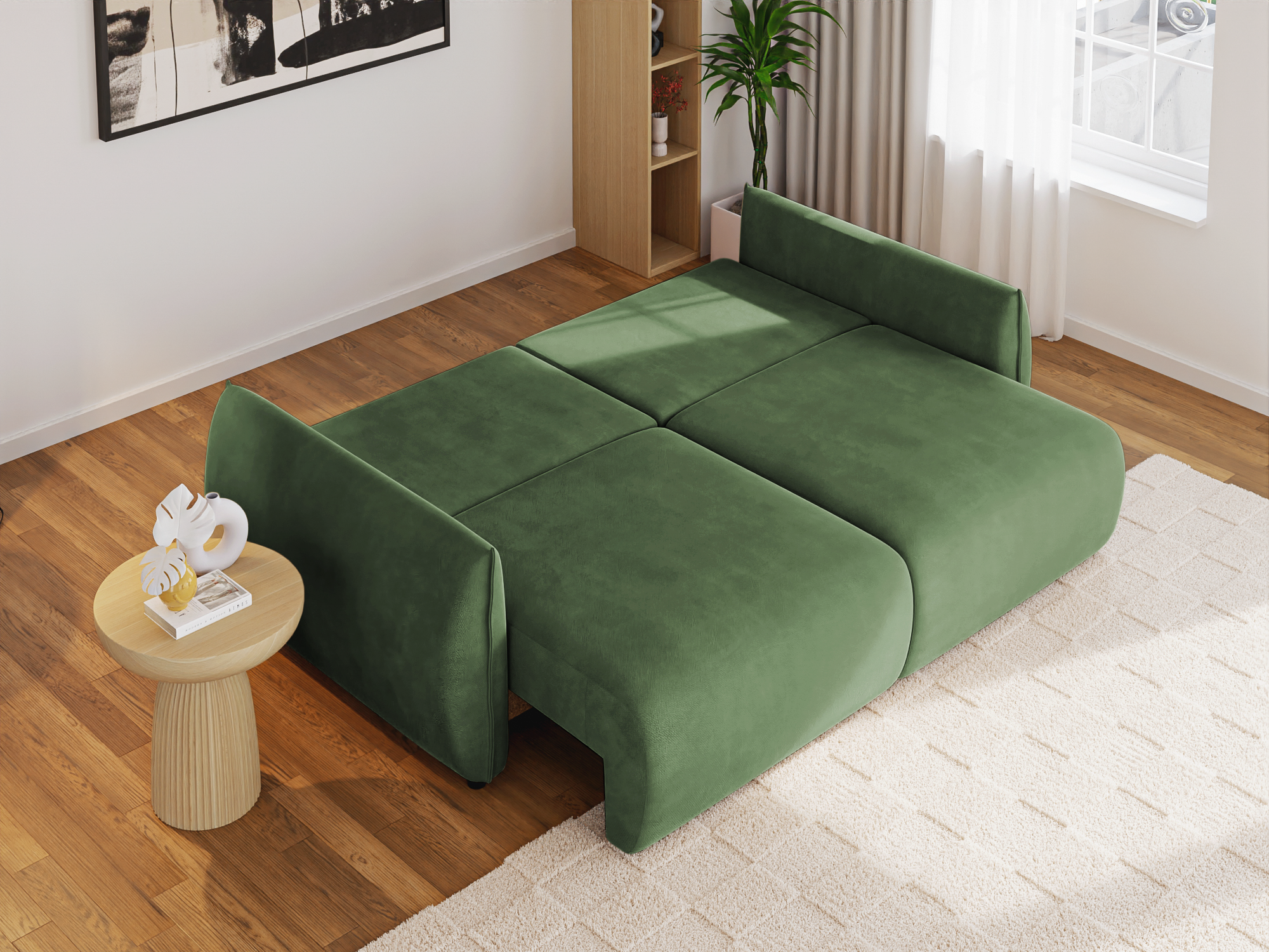 Canapea Extensibilă 3 locuri OSAKA, cu ladă depozitare, 238x110x90 cm Prestige Home
