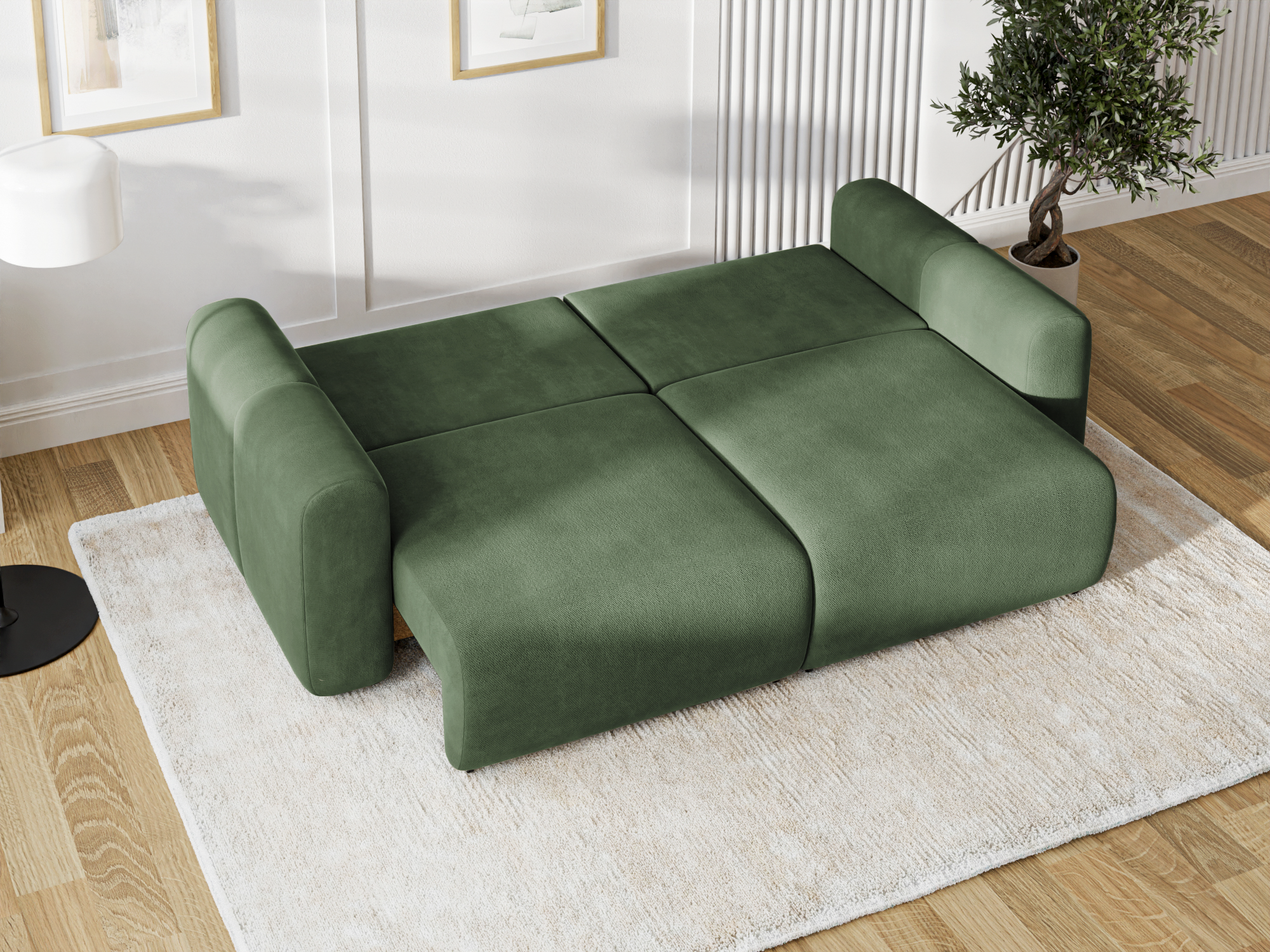 Canapea Extensibilă 3 locuri GEORGIA, cu 2 lăzi depozitare, 248x110x90 cm Prestige Home