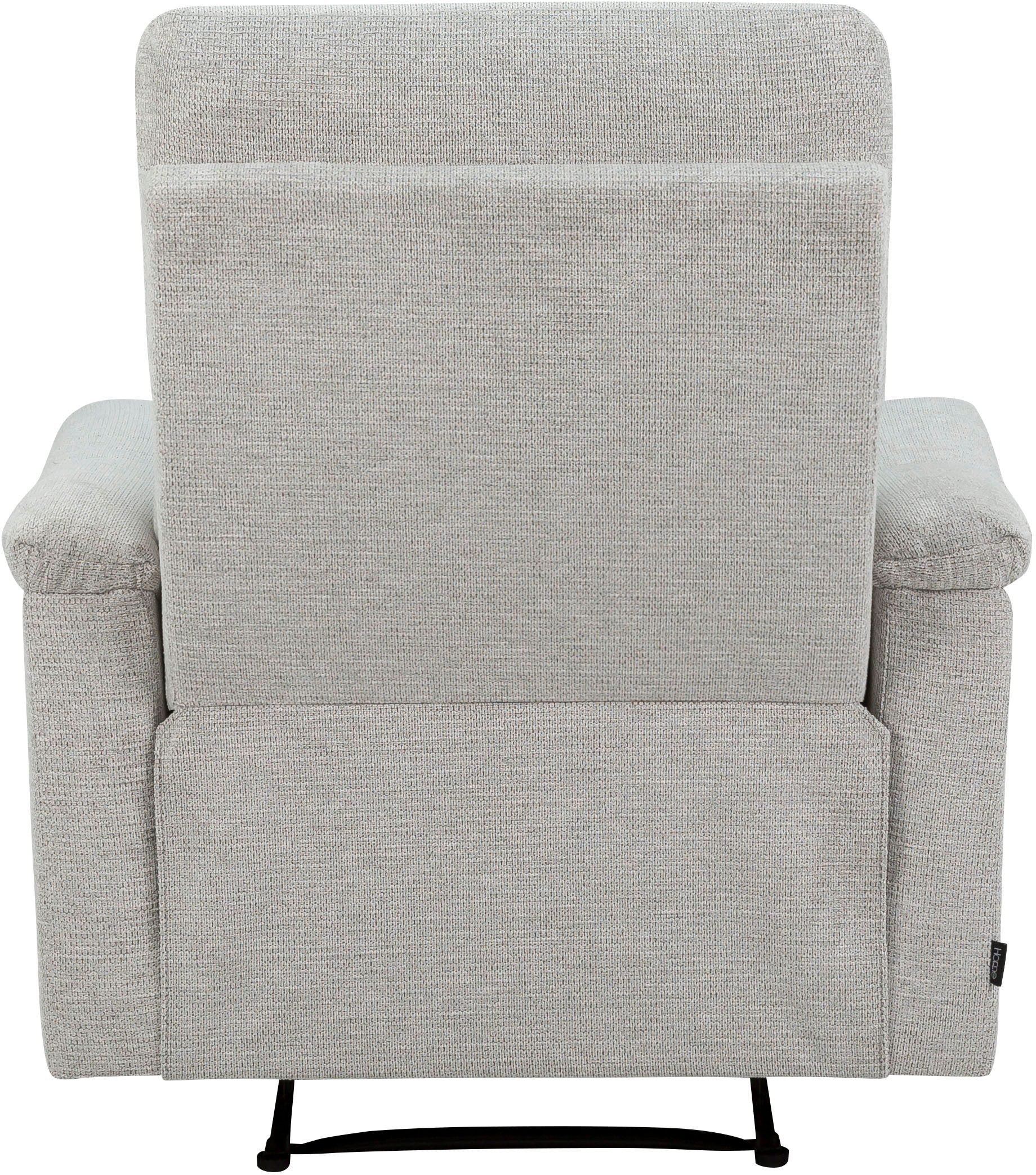 Fotoliu recliner ODILON cu funcție relax manuală, textil gri deschis Arboteca