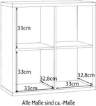 Etajeră Mauro FORTE, alb, 4 compartimente, montare pe perete Arboteca