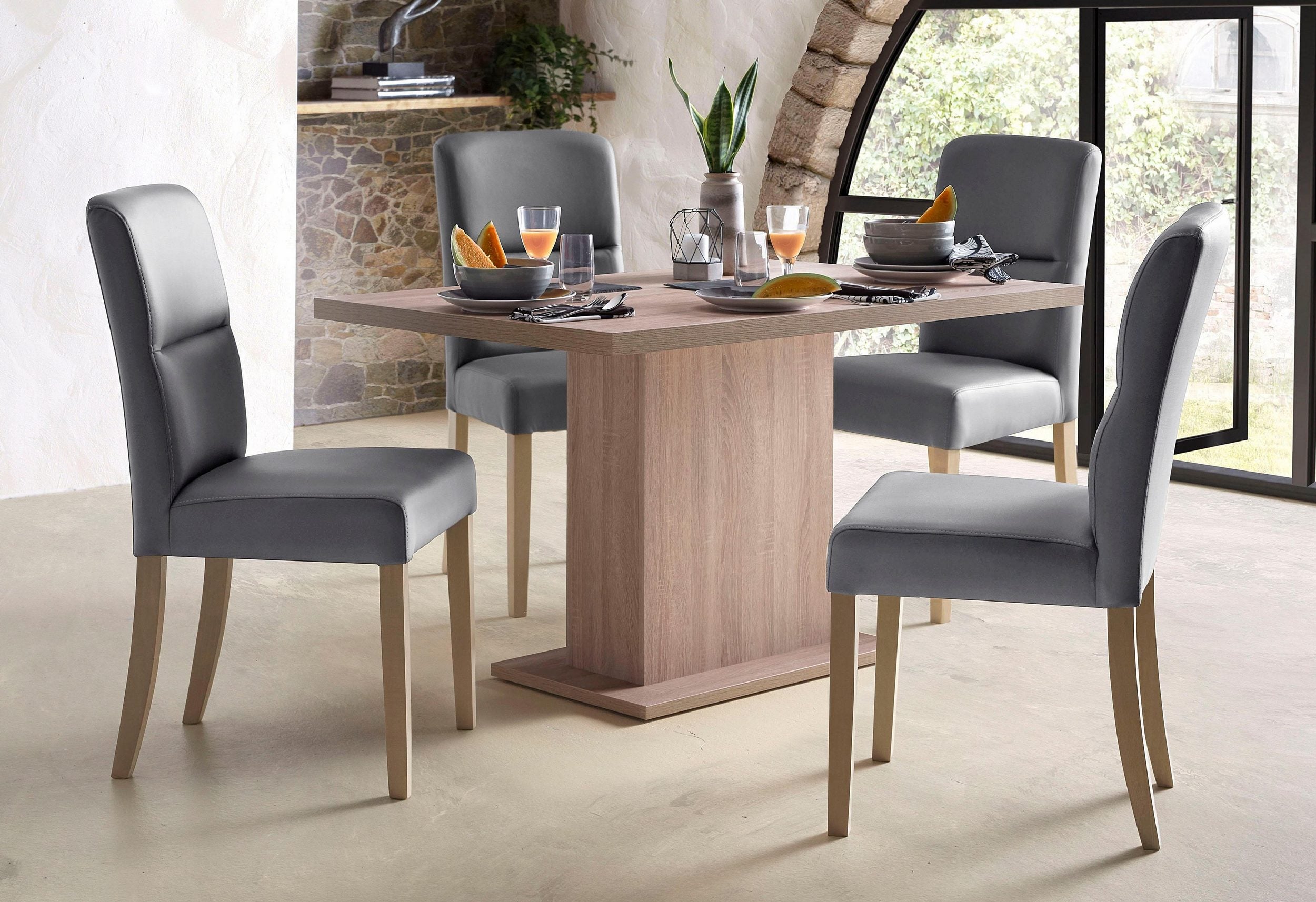 Set de două scaune Misto, gri Arboteca