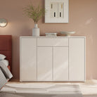 Pantofar Alice Springs, 28 perechi, alb, 144×99×35 cm, Push-to-Open Arboteca