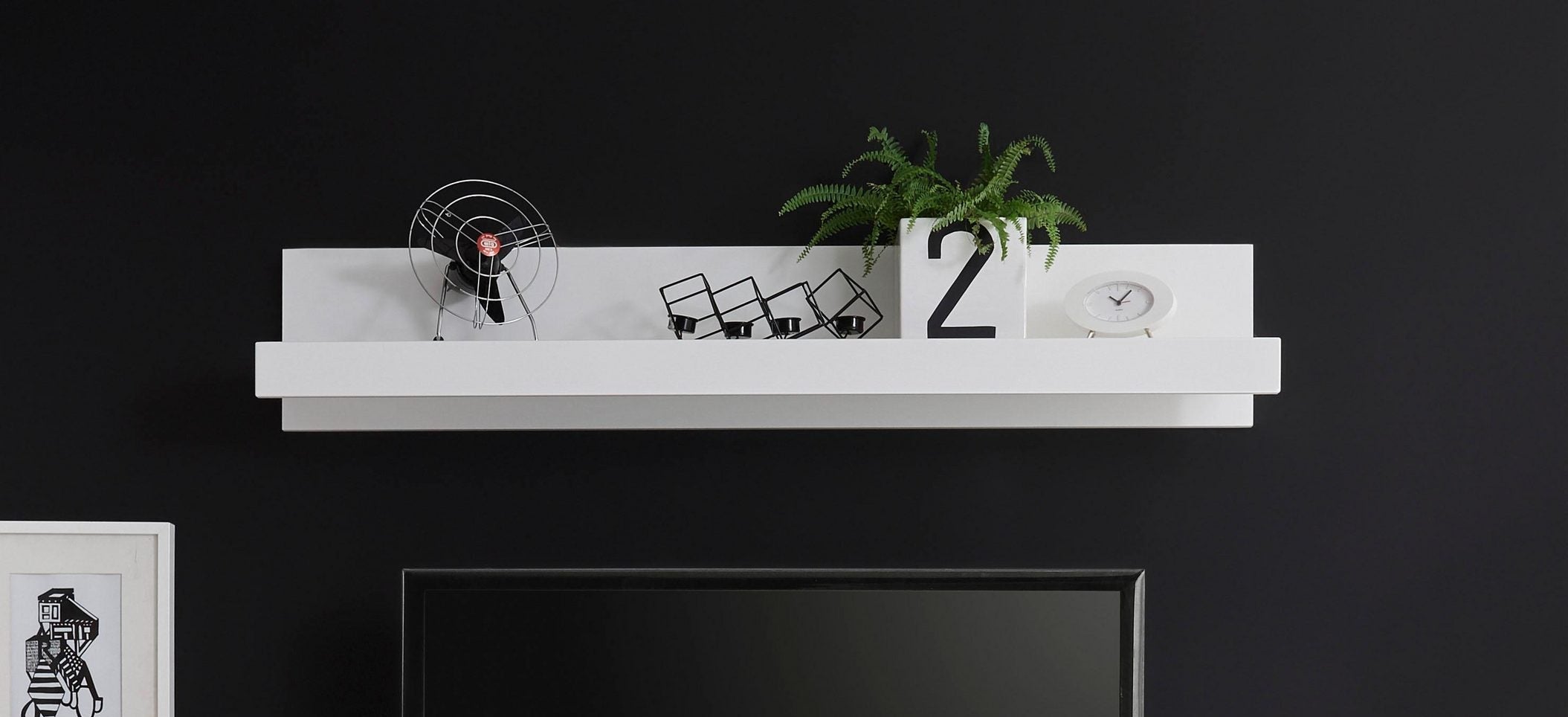 Polita Bianco, Alb lucios, 150 cm latime Arboteca