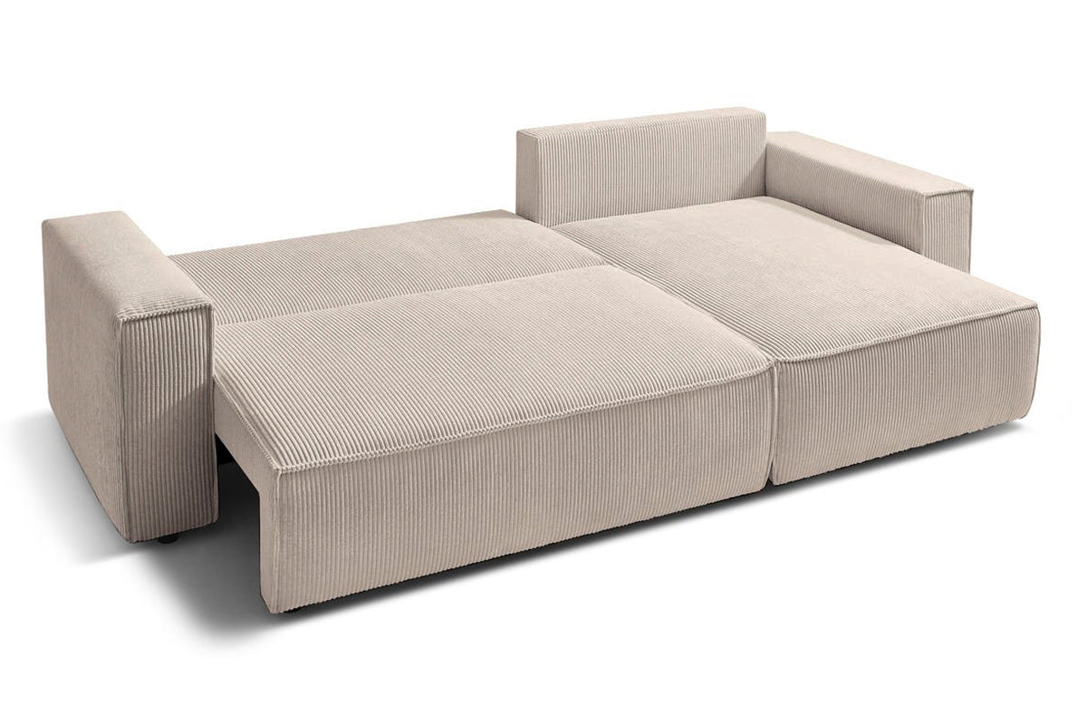 Colțar Extensibil CLOUD, cu ladă de depozitare, șezlong interschimbabil, 275x145x85 cm Prestige Home