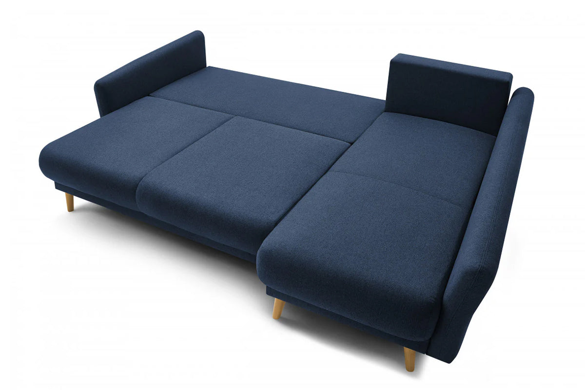 Colțar Extensibil JULIET, cu ladă de depozitare, variante stânga/dreapta, 240x166x95 cm - Prestigehome.ro - Canapea - Prestige #color_Albastru-Inchis-Como