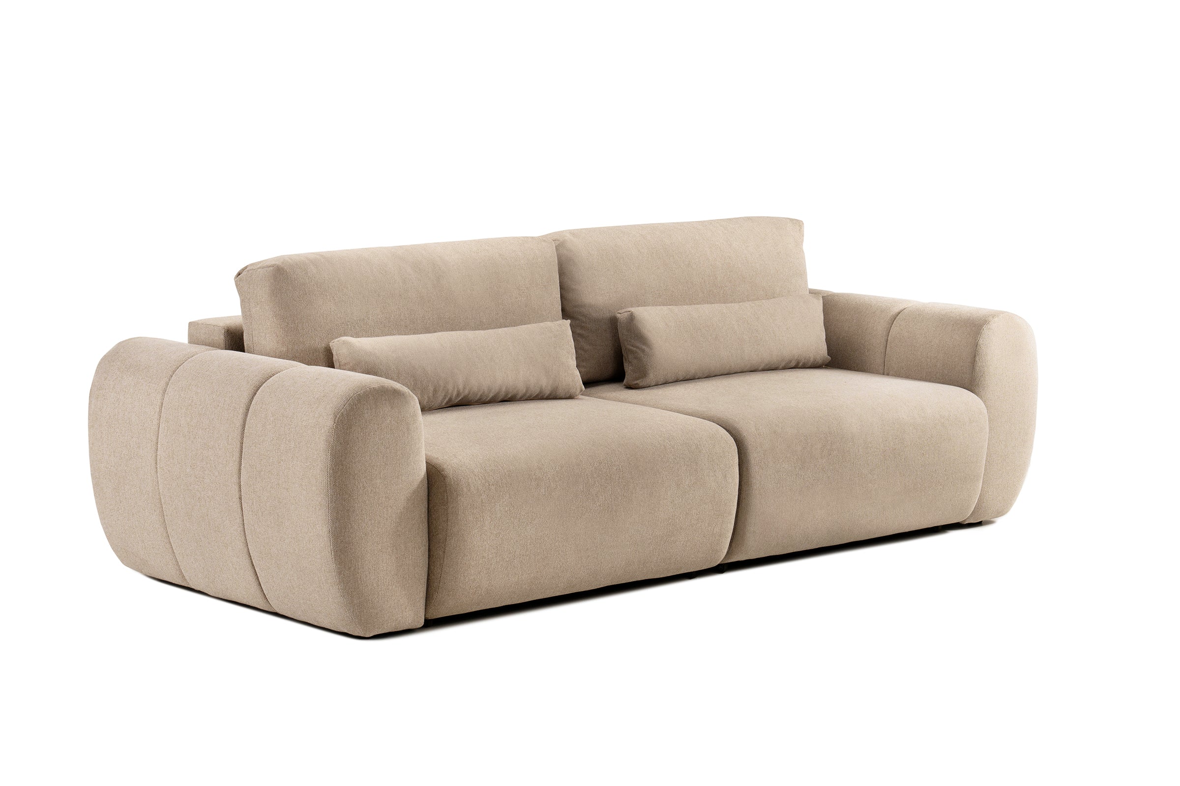 Canapea Extensibilă 3 locuri VERSA, cu 2 lăzi depozitare, 260x110x85 cm Prestige Home