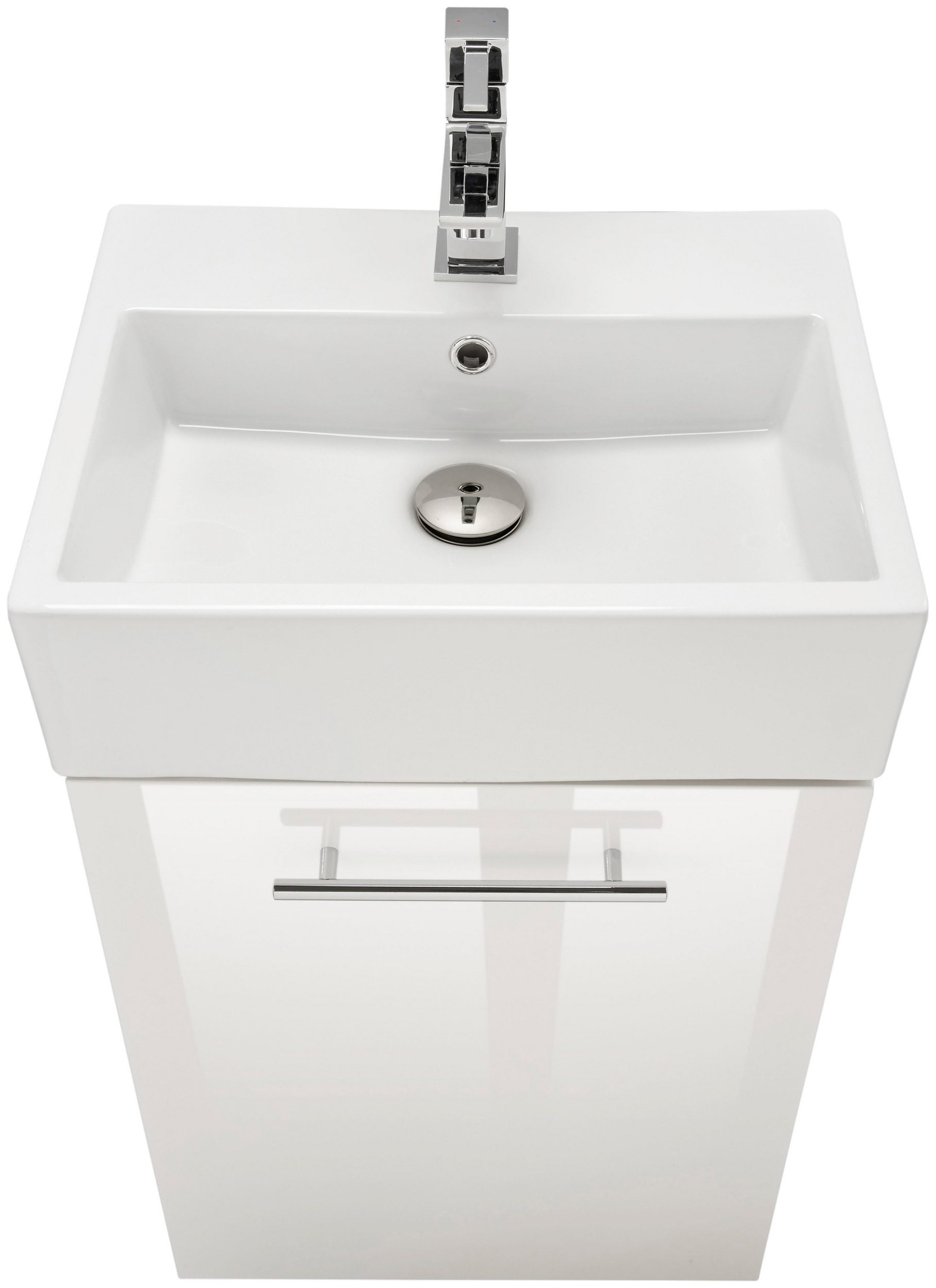 Set mobilier baie Epsilon: oglindă, chiuvetă și dulap lavoar Arboteca