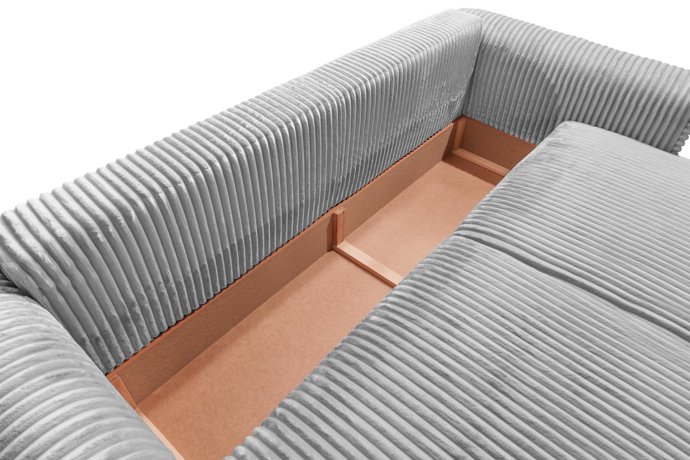Canapea Extensibilă 3 locuri FELLINI, cu ladă depozitare, 243x108x90 cm Prestige Home
